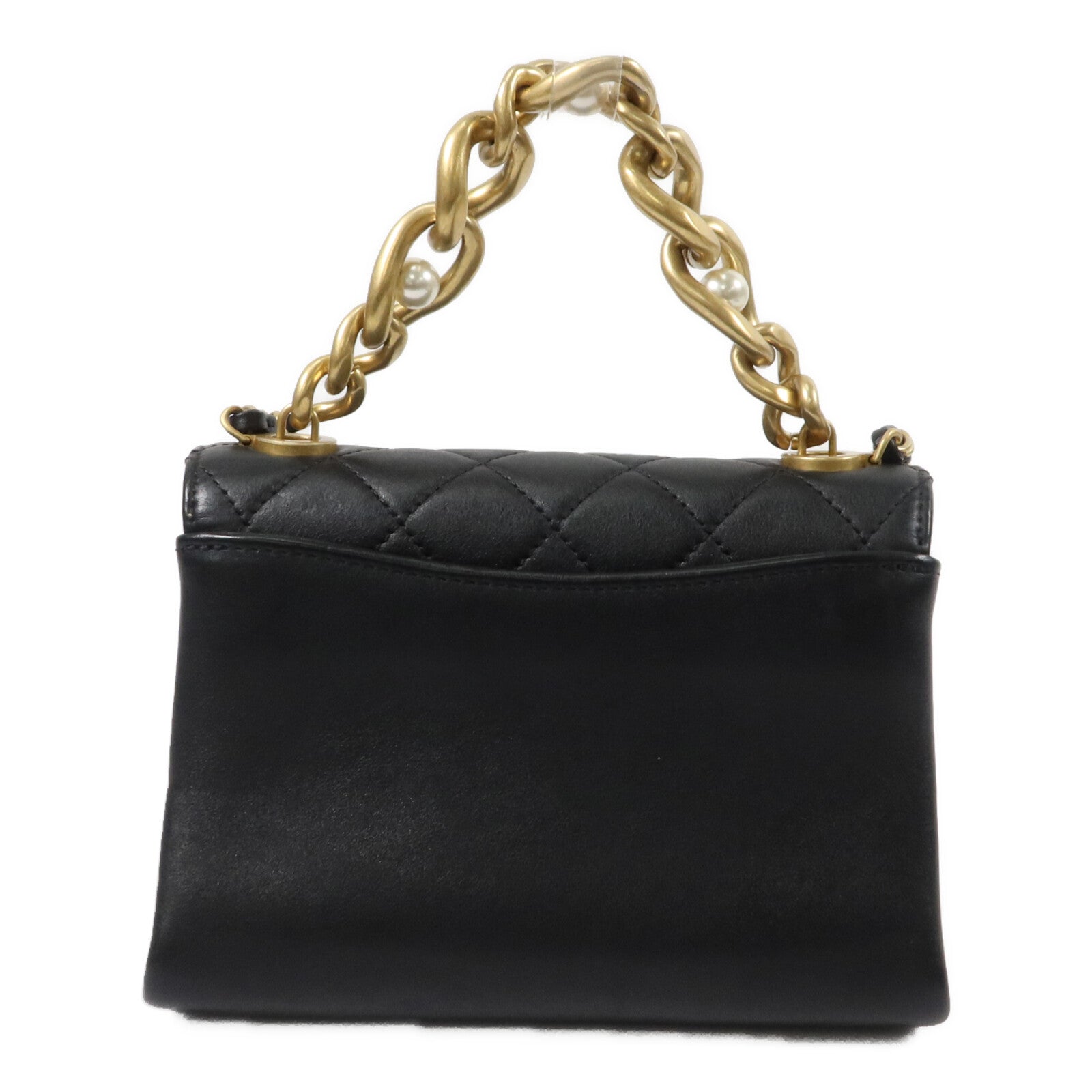 CHANEL 牛皮皮革Minimatelasse Chain手挽肩背兩用袋