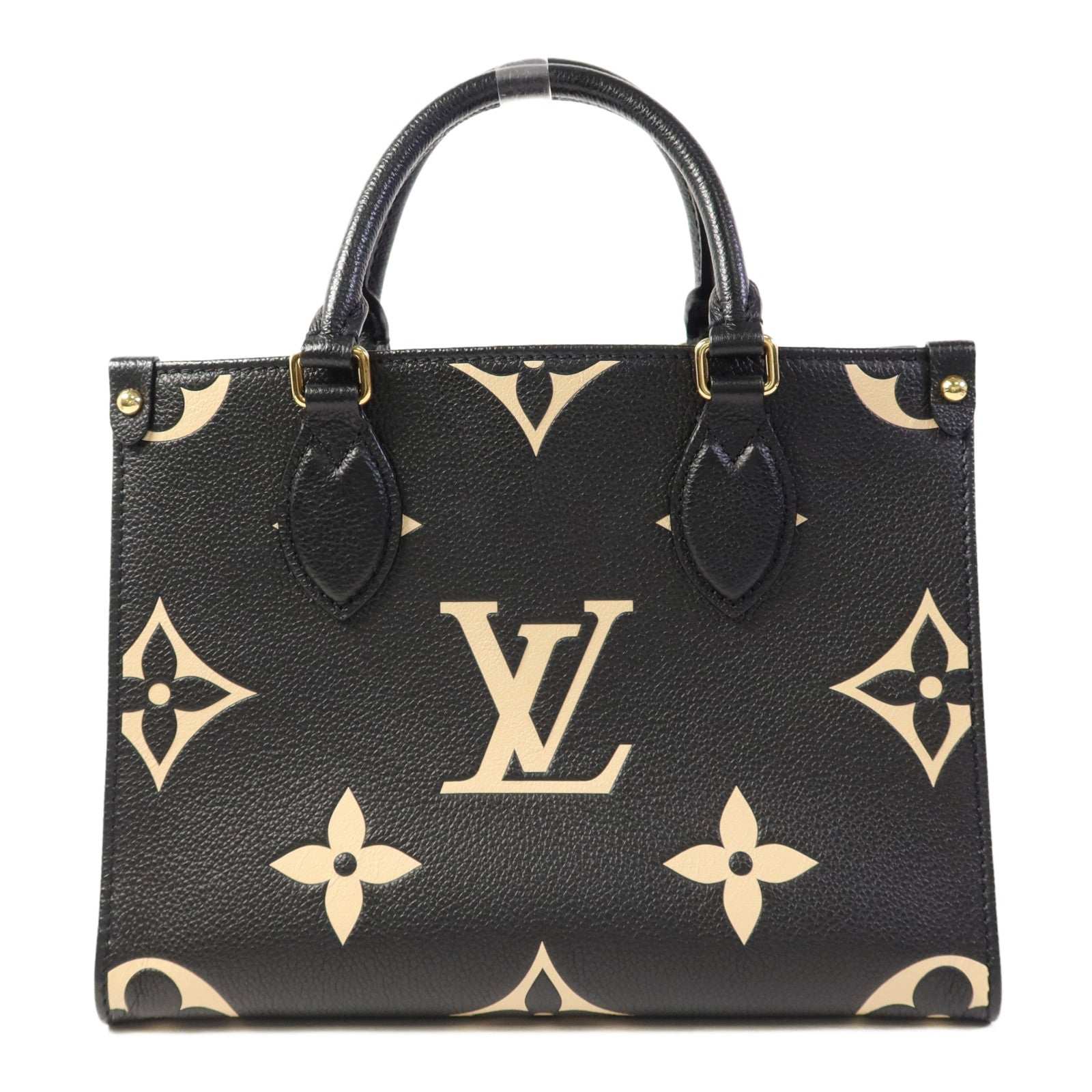 LOUIS VUITTON Monogram Empreinte On The Go PM金扣手挽肩背兩用袋