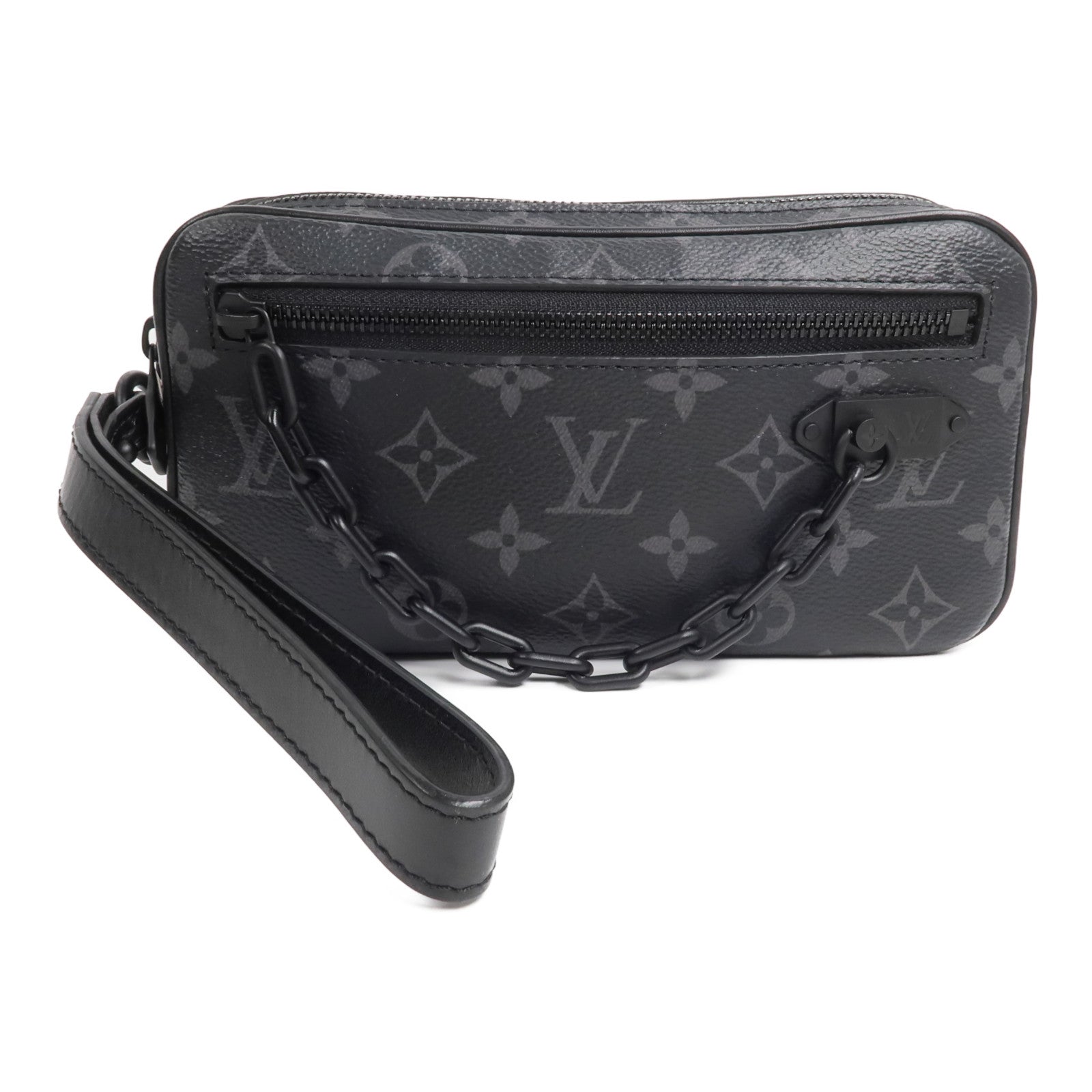 LOUIS VUITTON Monogram Eclipse Pochette Volga手拿包