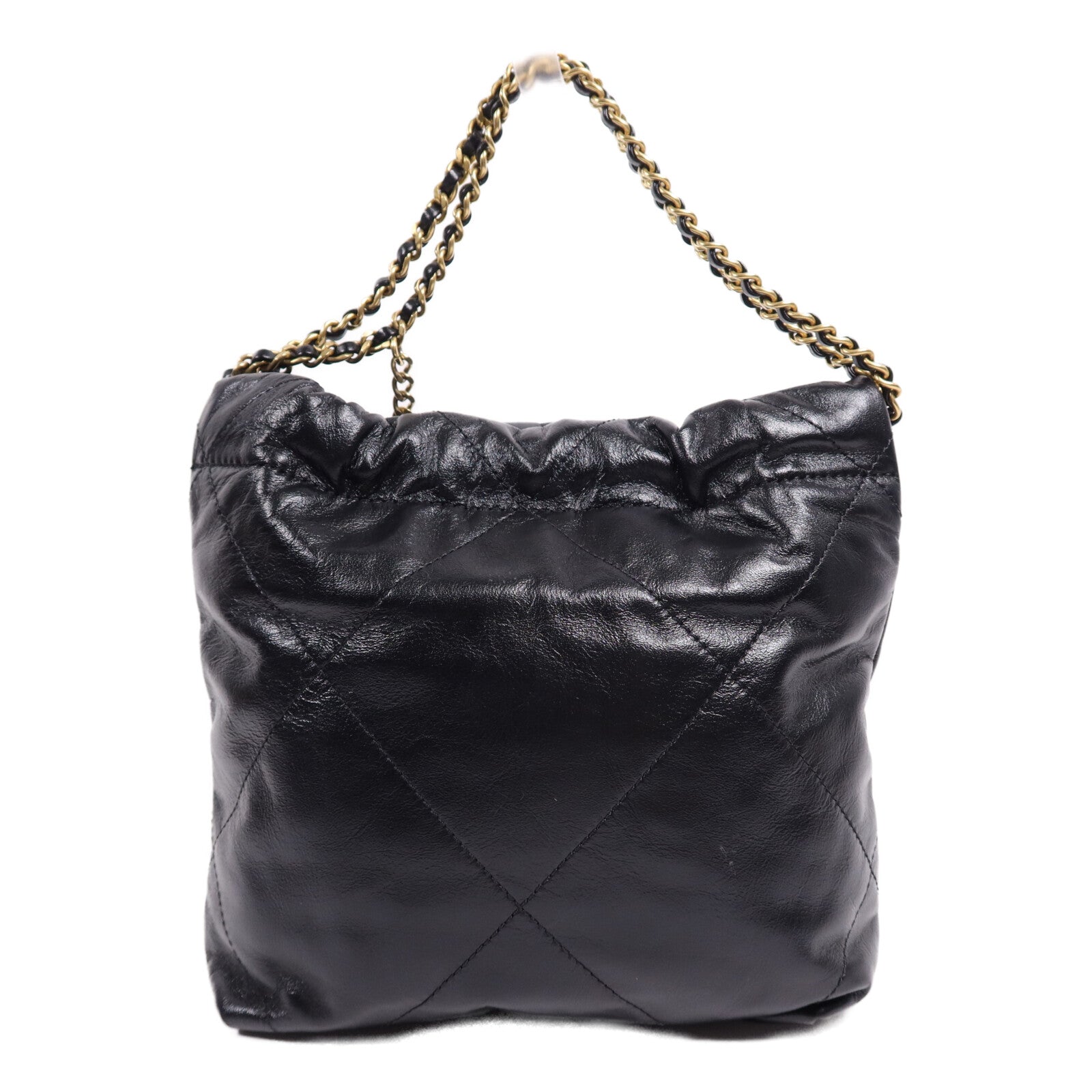 CHANEL 【激減優惠】牛皮皮革Chanel 22 Mini金扣鏈帶肩背袋