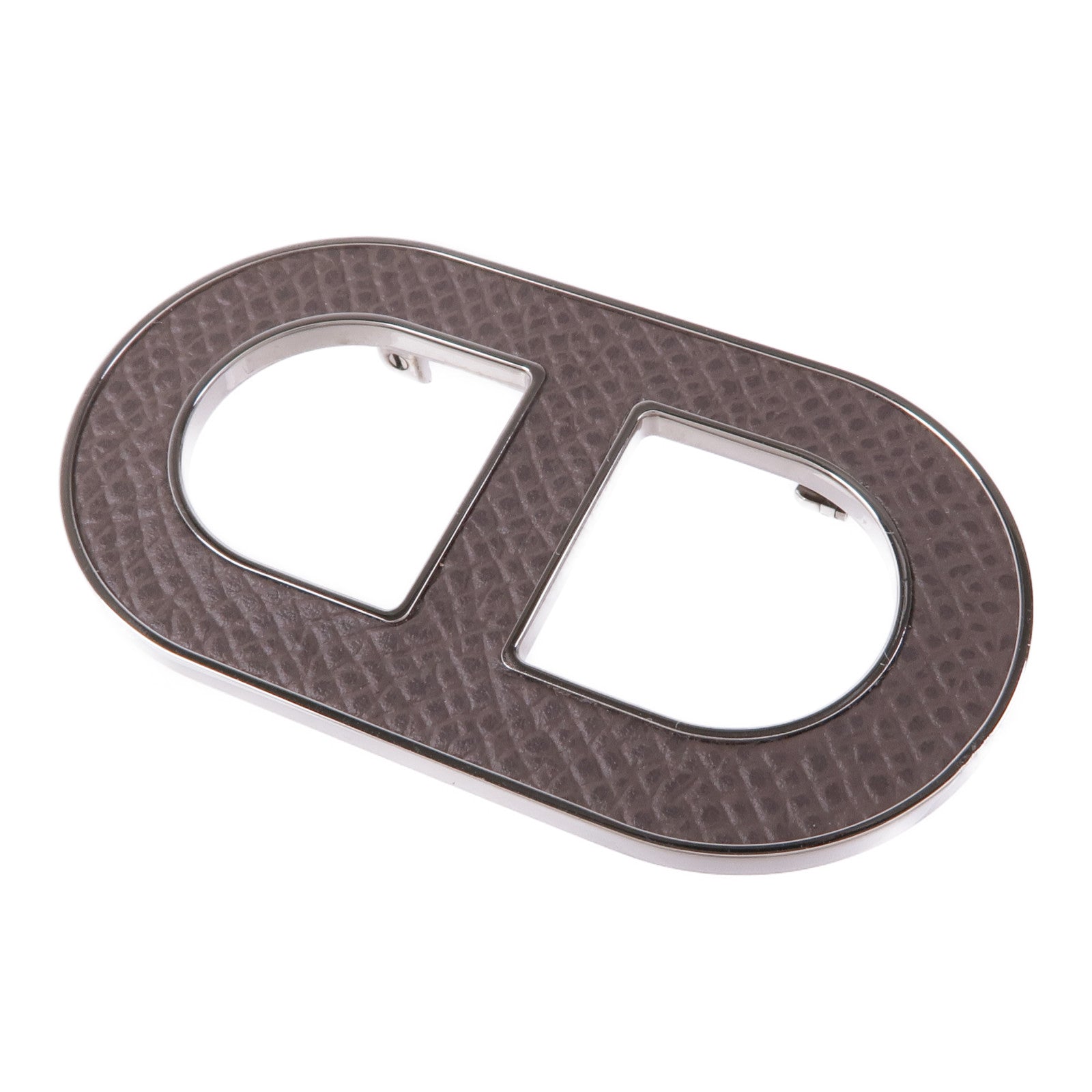 HERMES 皮革/金屬Chaine Dancre Brooch胸針