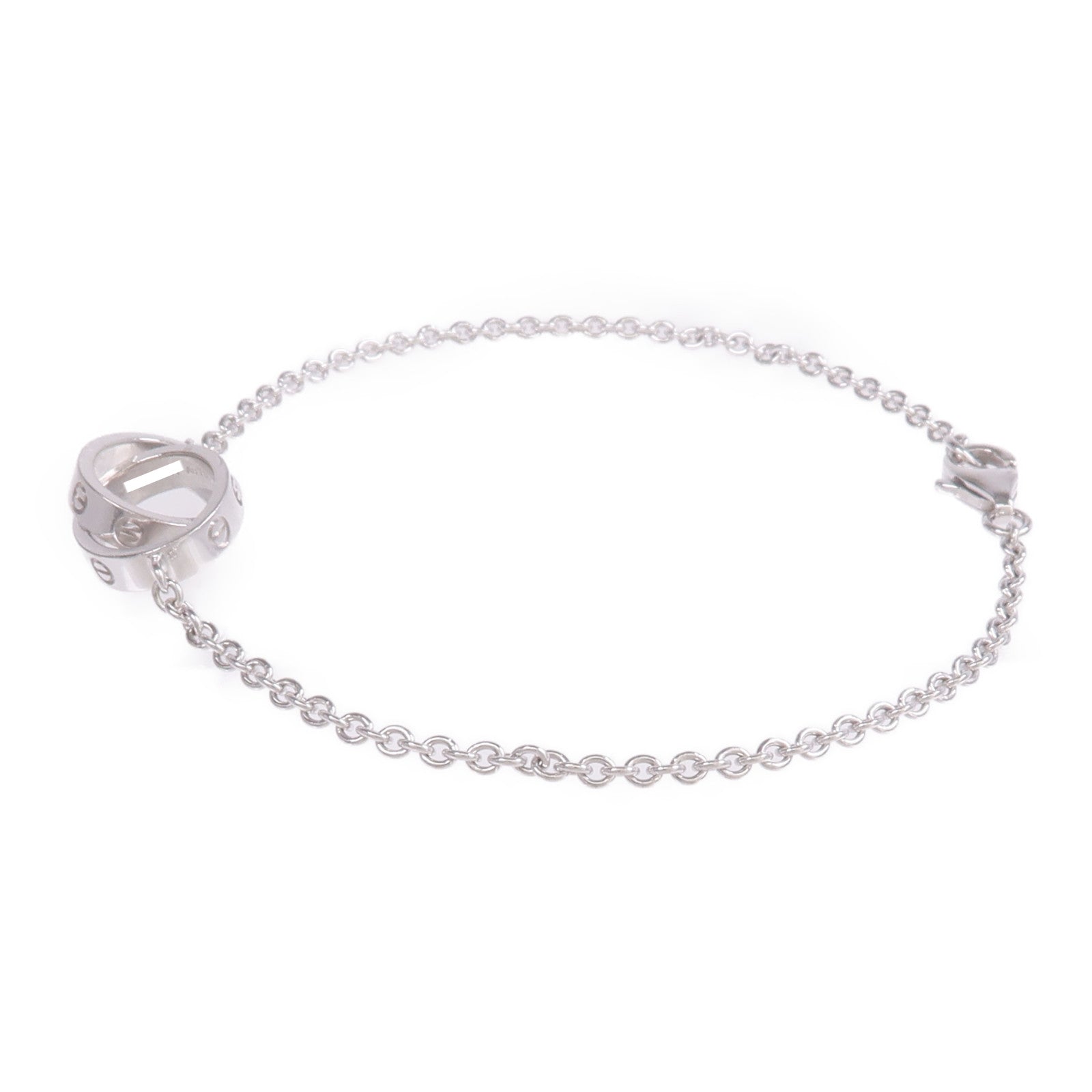 CARTIER 18K白金Love Bracelet手鏈