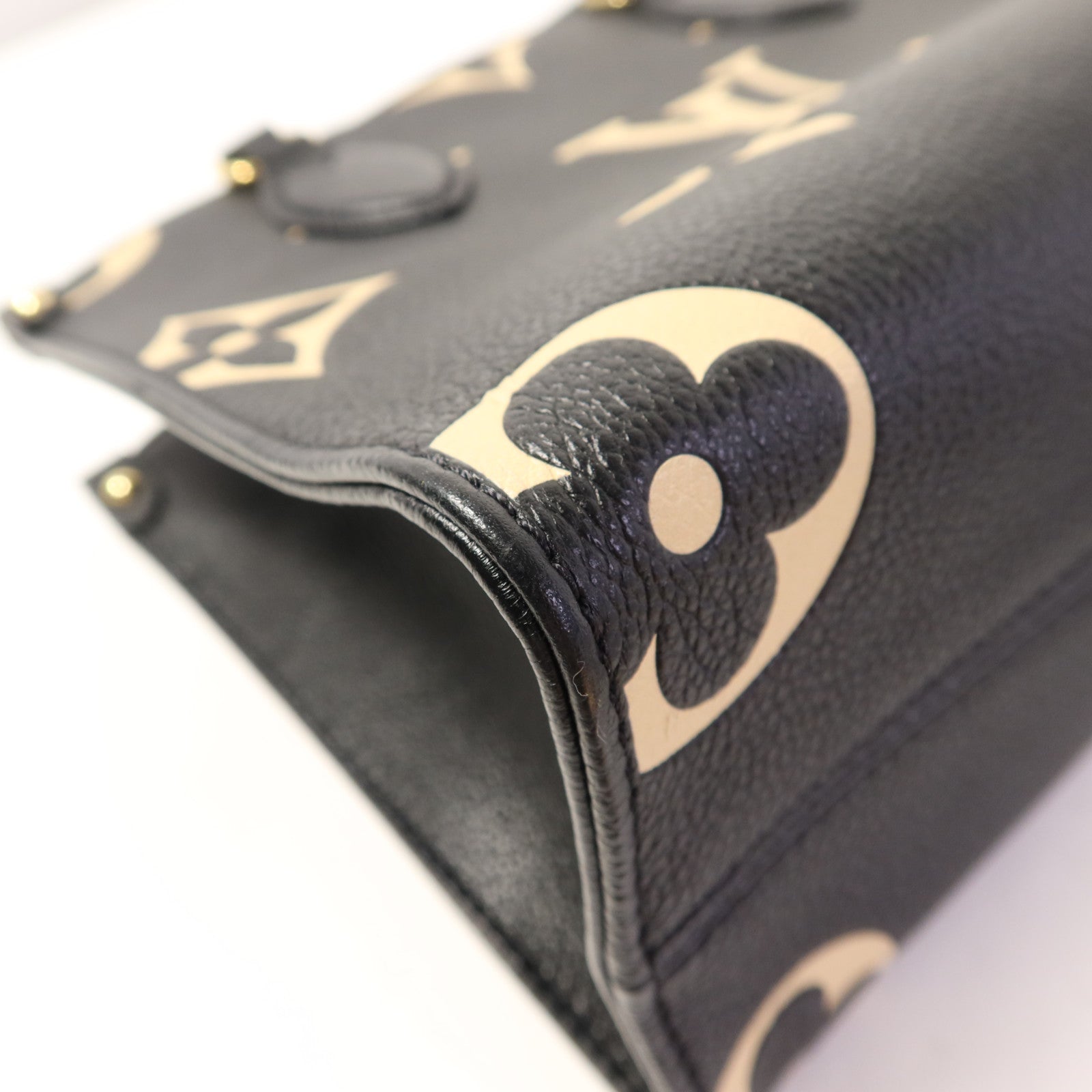 LOUIS VUITTON Monogram Empreinte On The Go PM金扣手挽肩背兩用袋