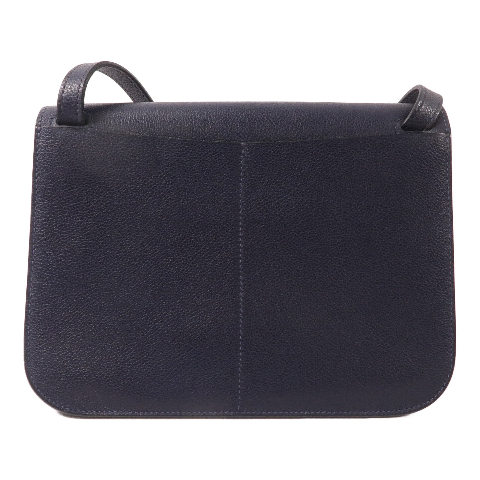 HERMES Evercolor皮革Halzan 25手挽肩背兩用袋Bleu Nuit