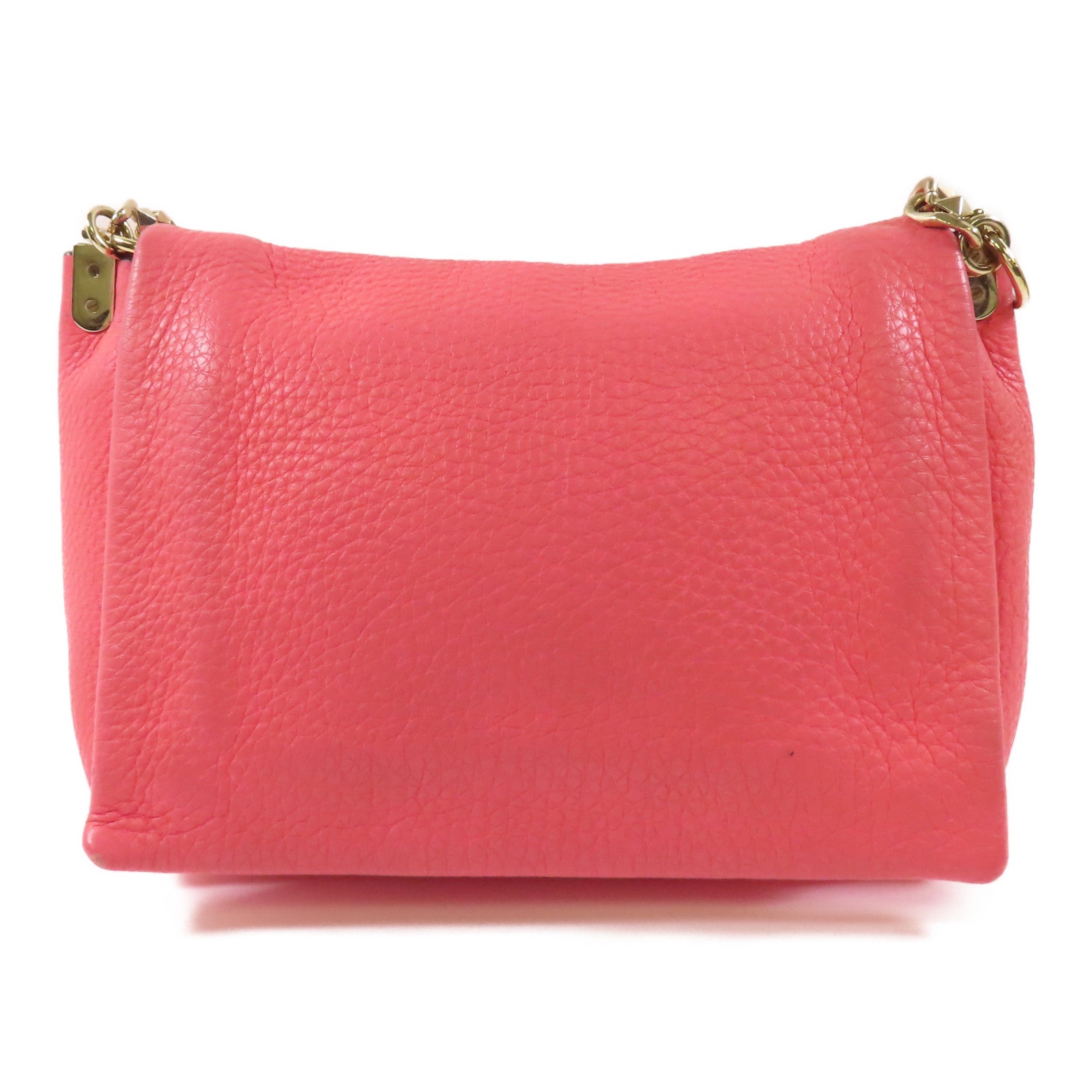 Valentino 【激減優惠】牛皮皮革Chain Shoulder Bag金扣鏈帶肩背袋