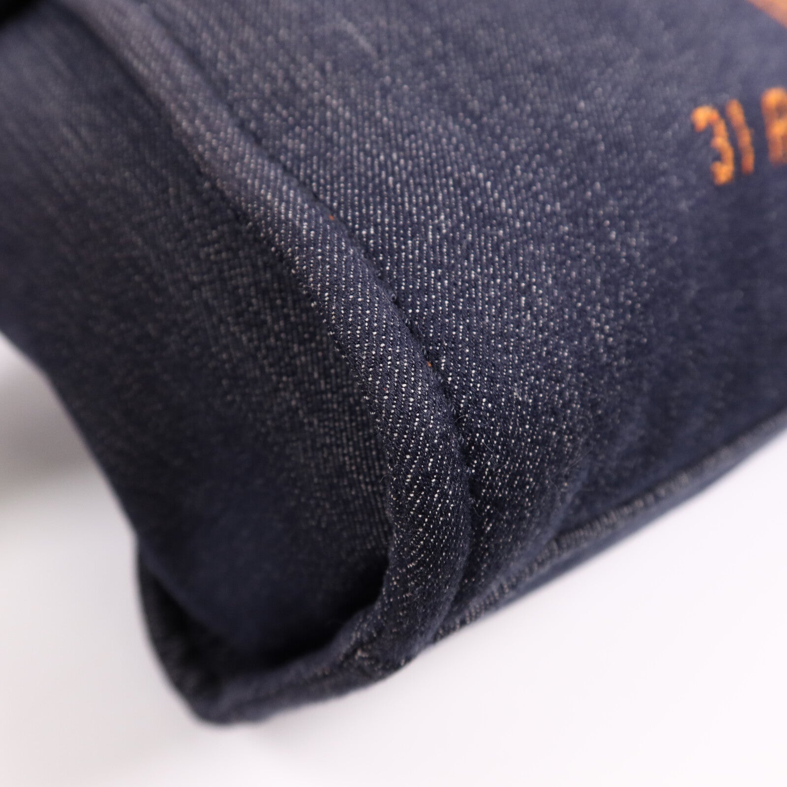 CHANEL 帆布Deauville Tote銀扣肩背袋