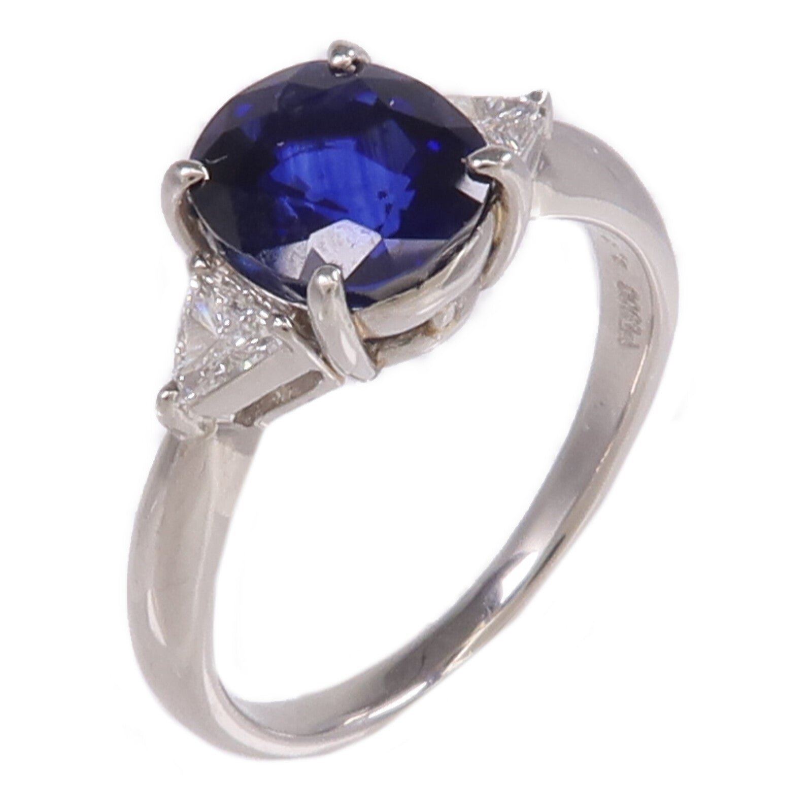 JEWELRY PT900鉑金Sapphire Diamond Ring藍寶石/鑽石戒指