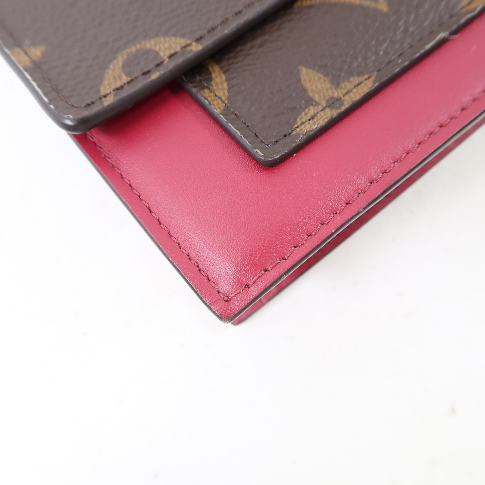 LOUIS VUITTON LV GHW Portefeuille Flore Chain Shoulder Bag M69578 Monogram Brown