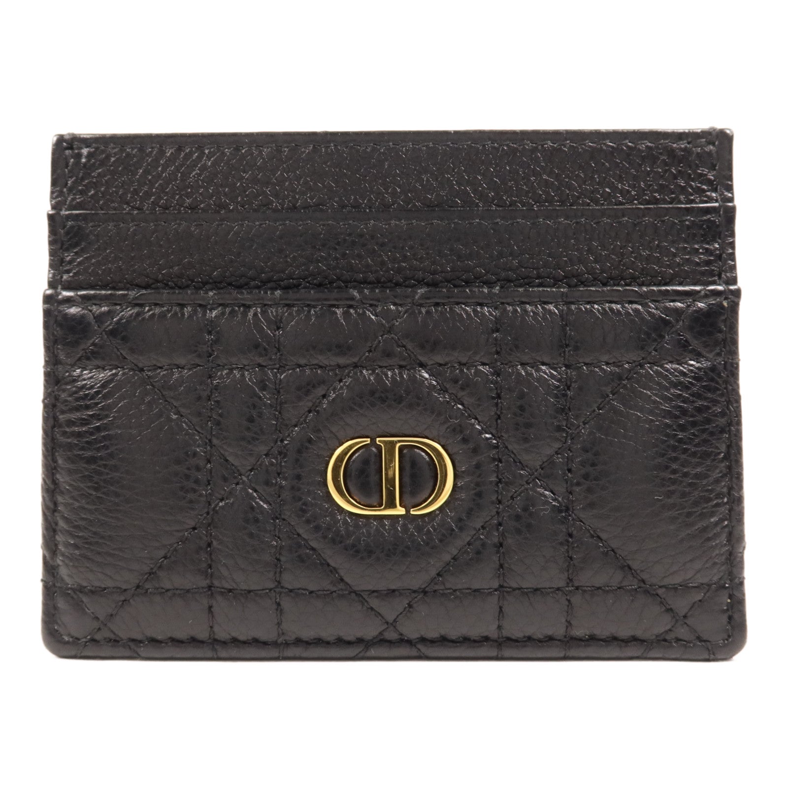 Dior 【萬聖節商品】牛皮皮革Caro Freesia金扣卡片套