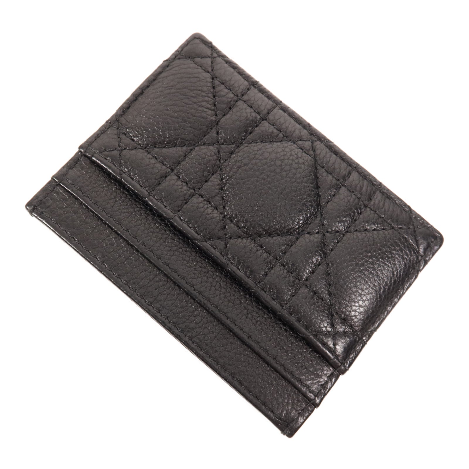 Dior 【萬聖節商品】牛皮皮革Caro Freesia金扣卡片套