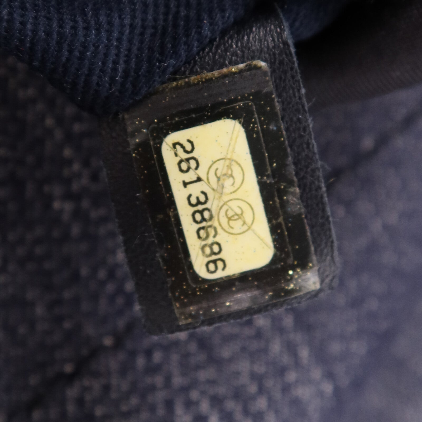 CHANEL 帆布Deauville Tote銀扣肩背袋