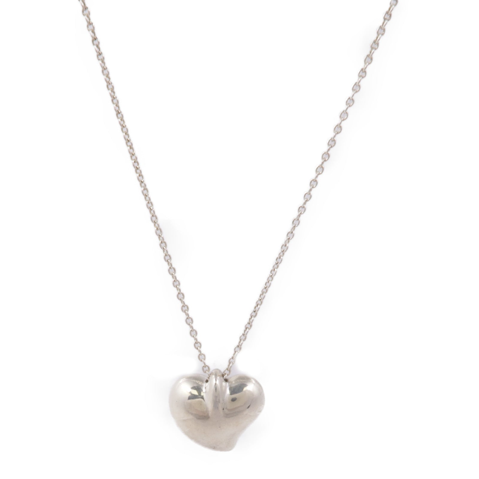 TIFFANY&CO【激減優惠】 925純銀Curved Heart Necklace項鍊