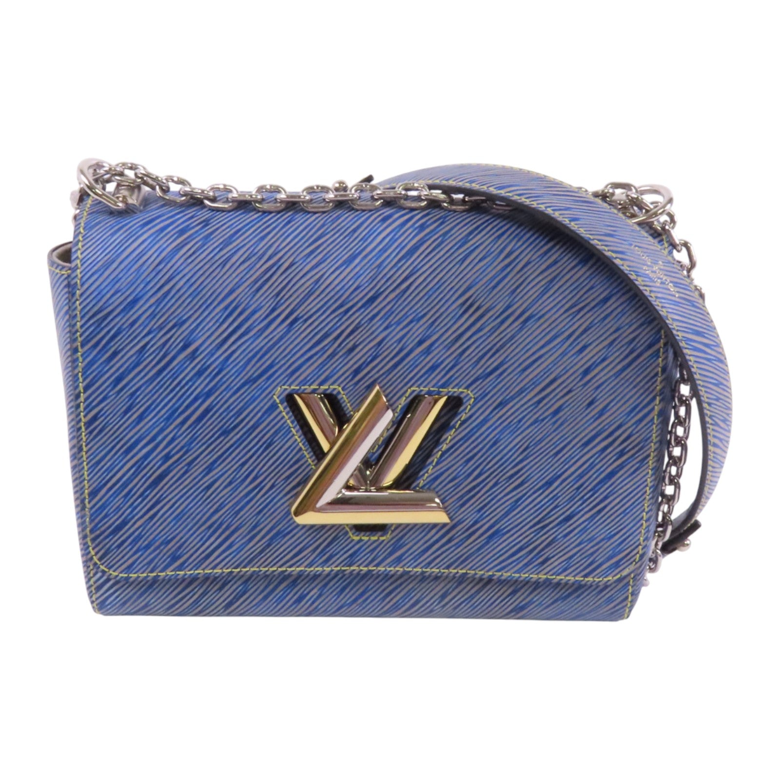 LOUIS VUITTON Epi Twist MM銀扣鏈帶肩背袋