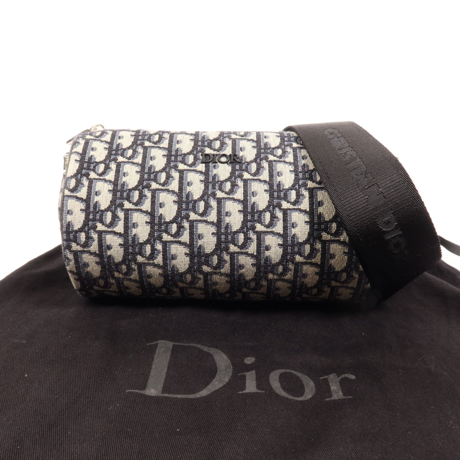 Dior 帆布Shoulder Bag銀扣肩背袋