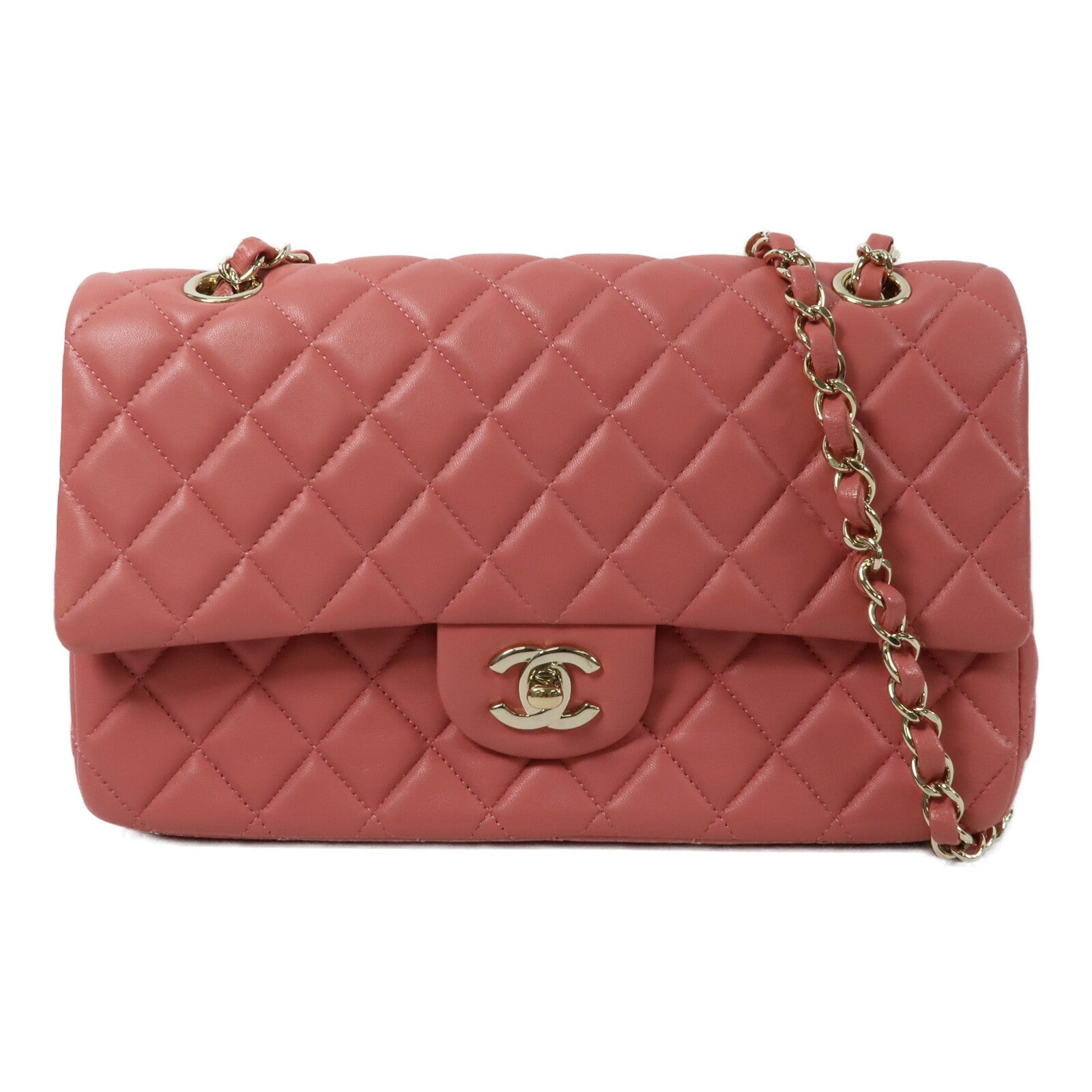 CHANEL 羊皮皮革Chain Shoulder Bag鏈帶肩背袋