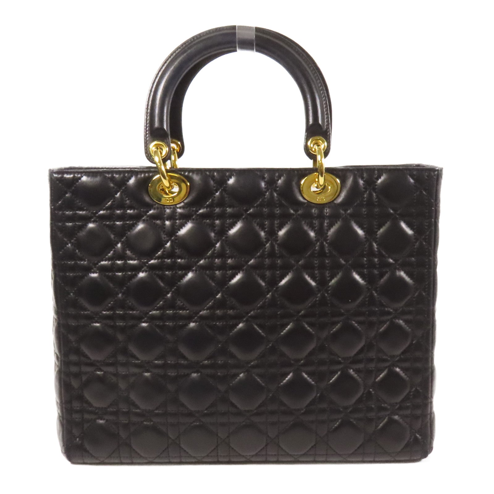 Dior 羊皮皮革Lady Dior Large金扣手挽袋