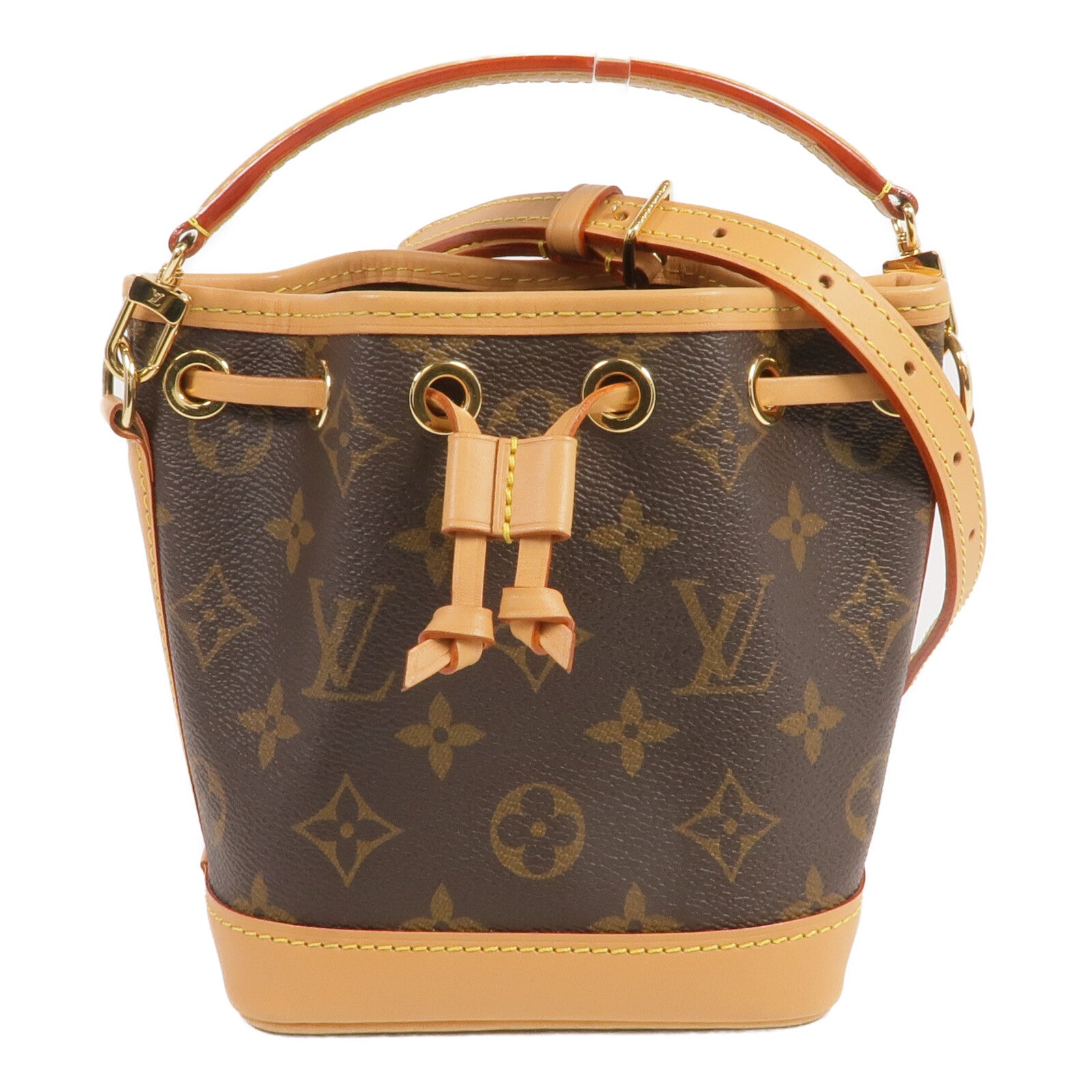 LOUIS VUITTON Monogram Nano Noe金扣手挽肩背兩用袋