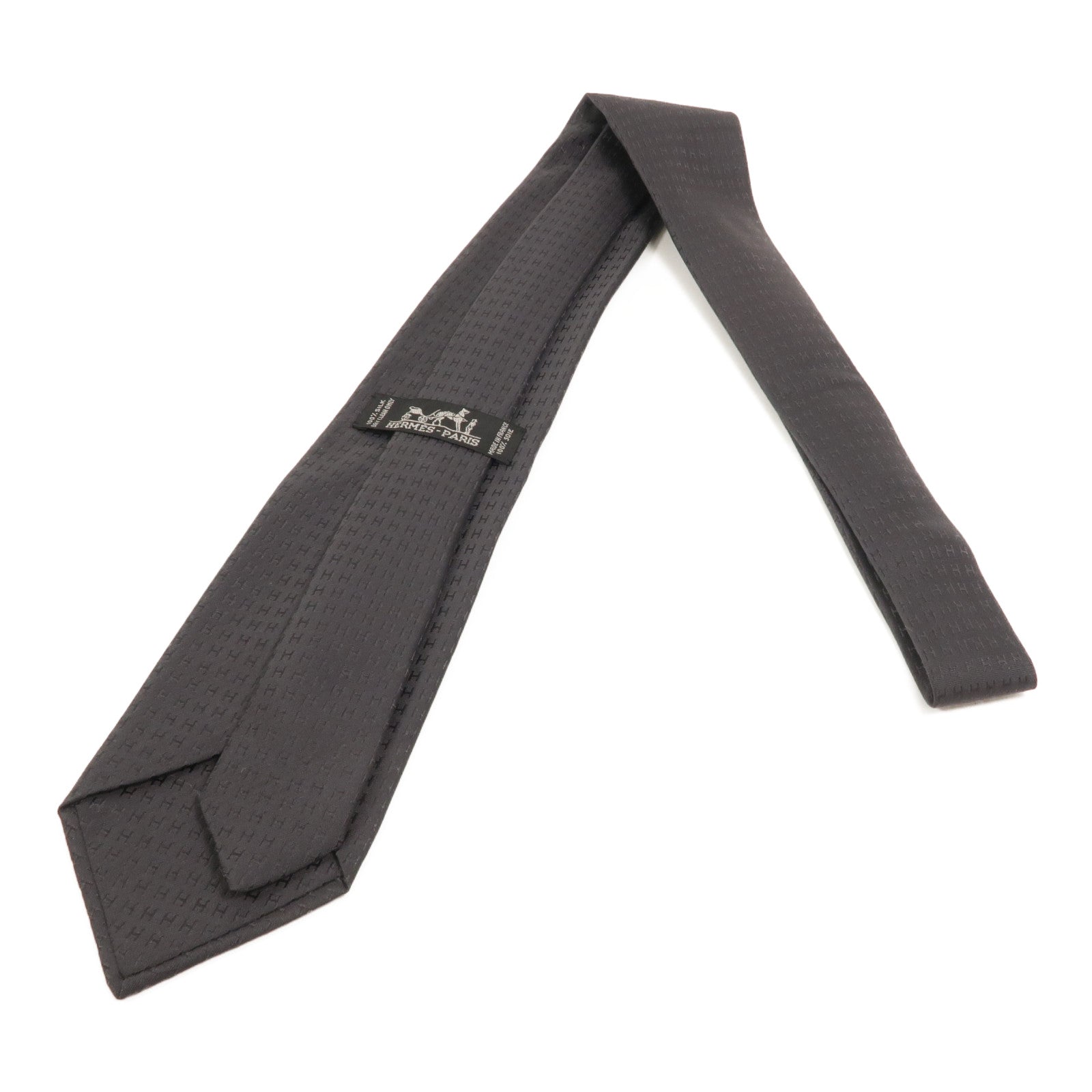 HERMES 絲質Faconnee H Tie領帶