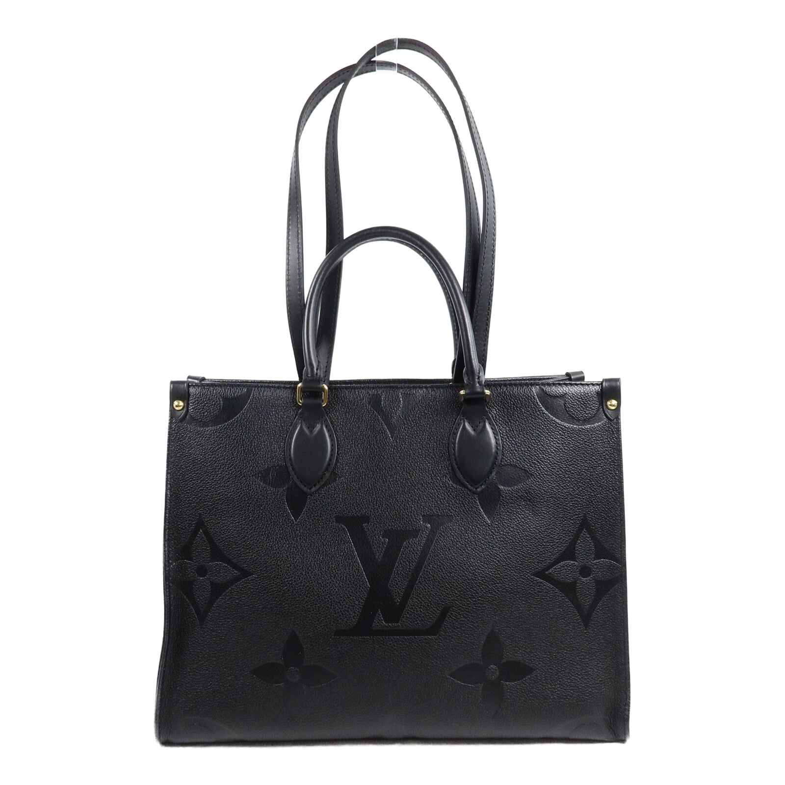 LOUIS VUITTON Monogram Empreinte On The Go MM手挽肩背兩用袋