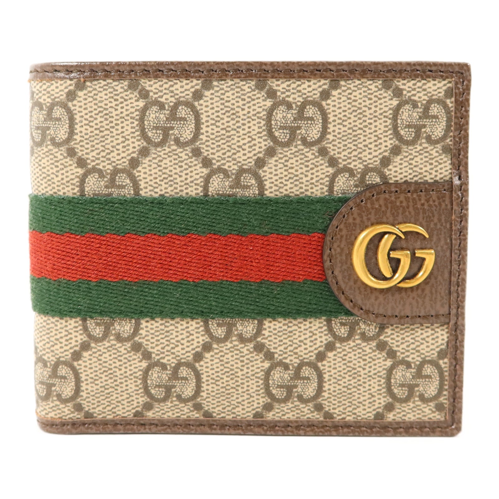 GUCCI 塗層帆布Ophidia Bifold Wallet金扣錢包