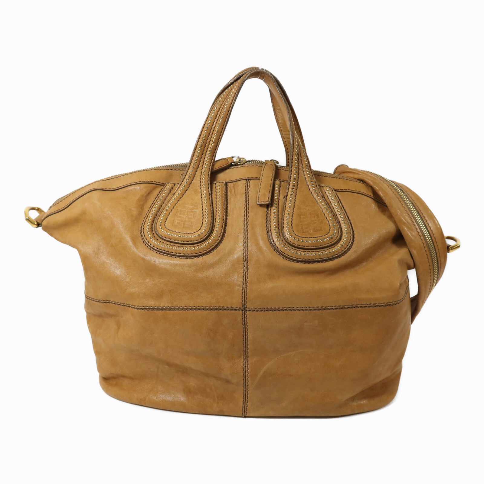 GIVENCHY 牛皮皮革Shoulder Bag金扣手挽肩背兩用袋