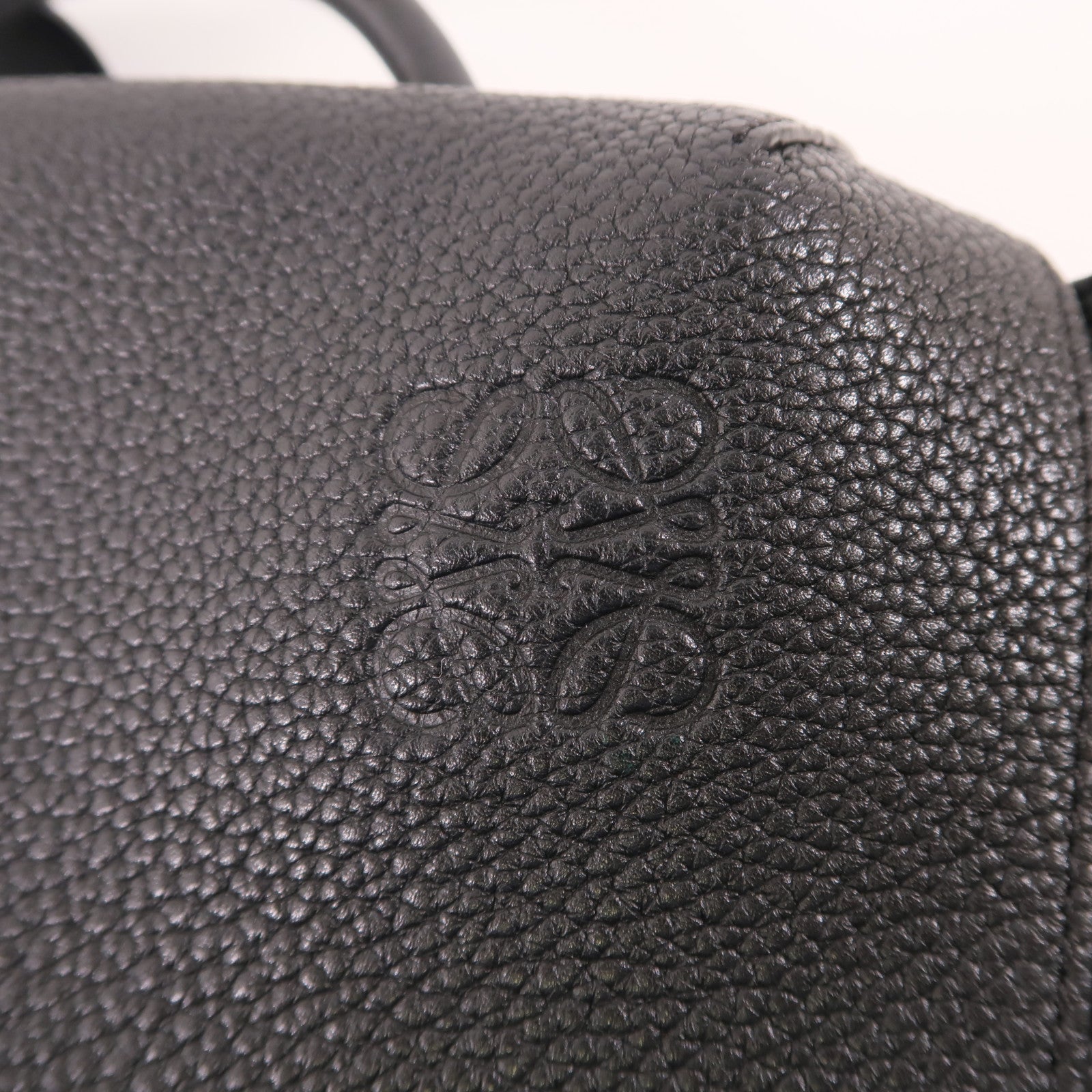 LOEWE SHW Backpack Calfskin Leather Black