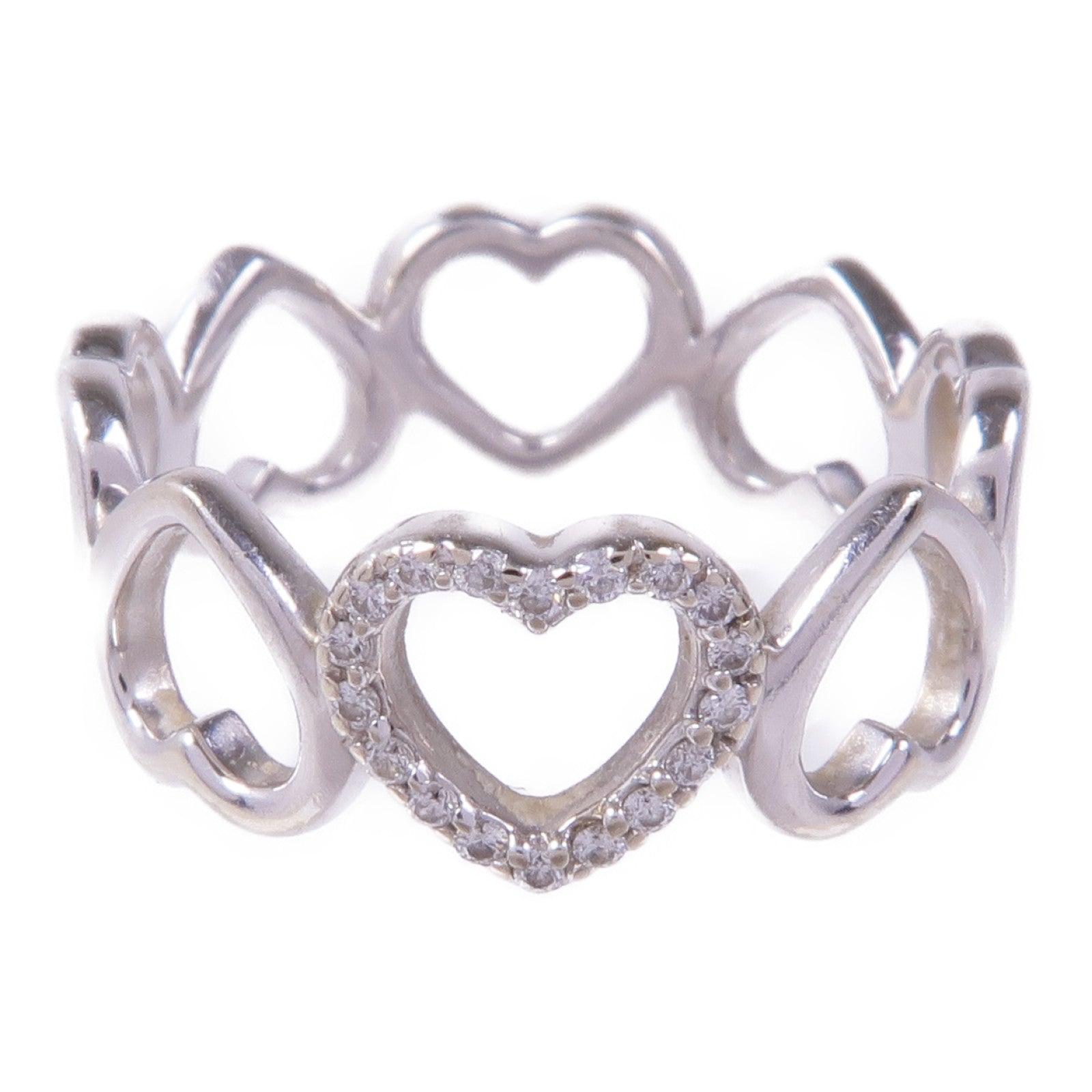 TIFFANY&CO 18K白金Diamond Ring鑽石戒指US#6