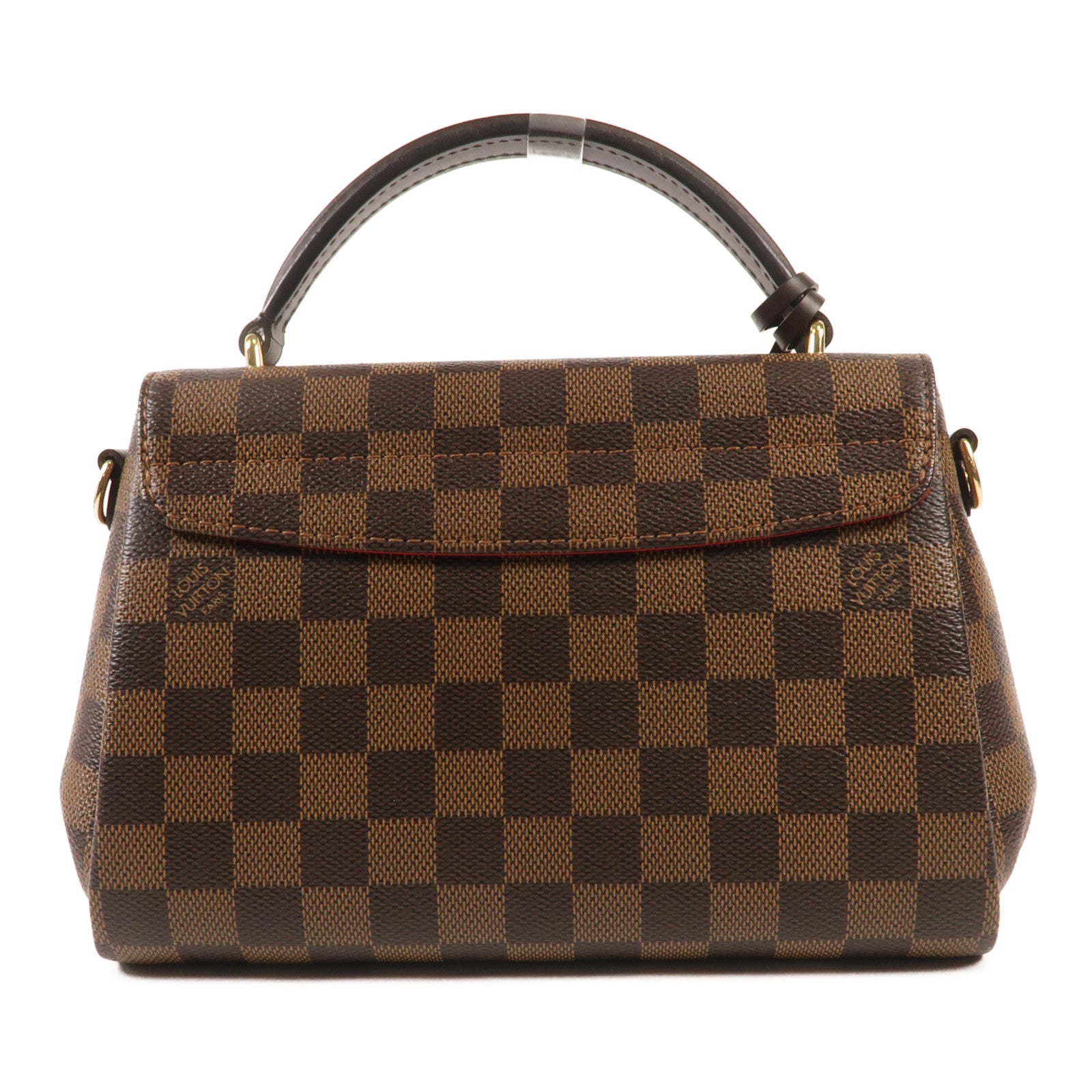 LOUIS VUITTON Damier Croisette金扣手挽肩背兩用袋