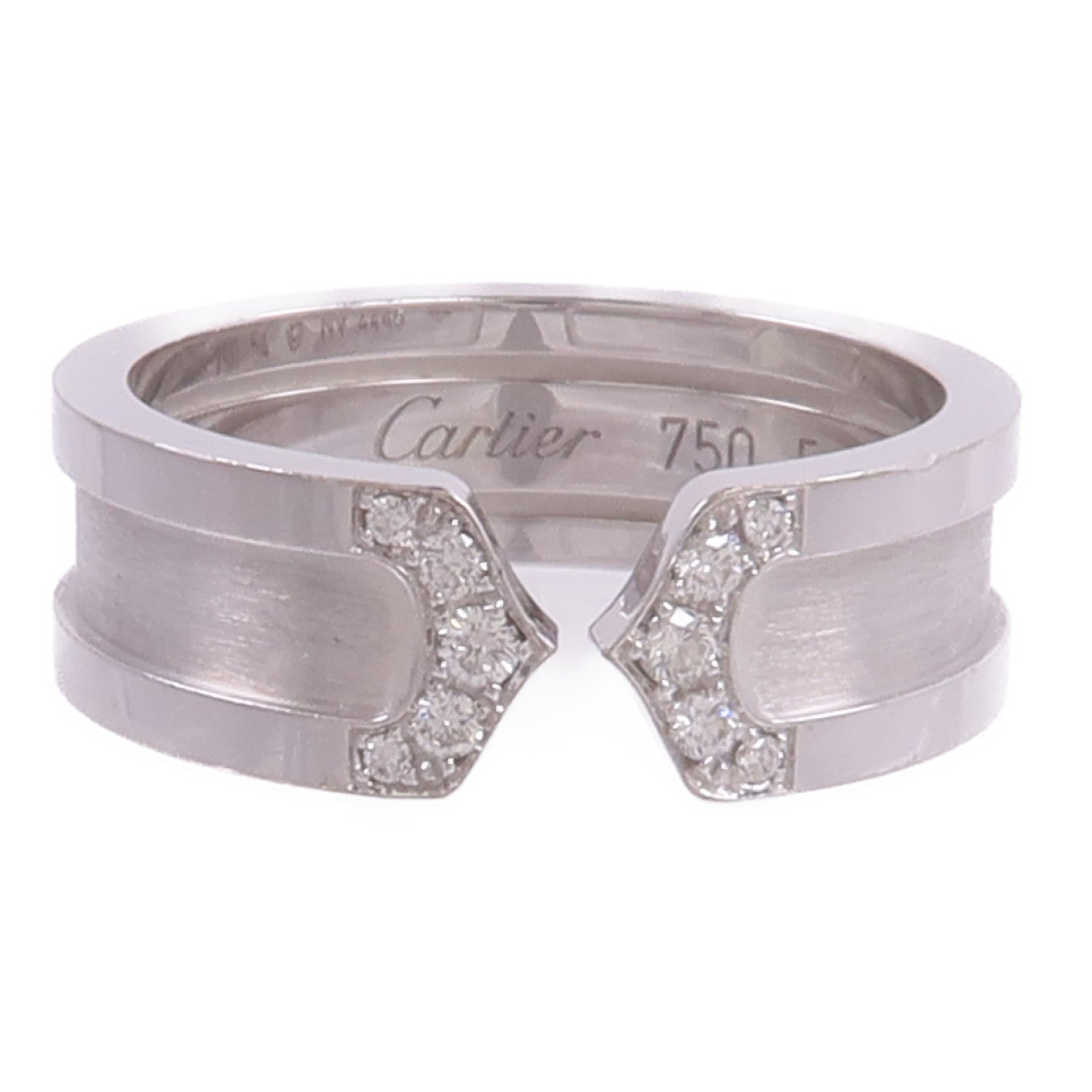 CARTIER 18K白金C2 Ring鑽石戒指
