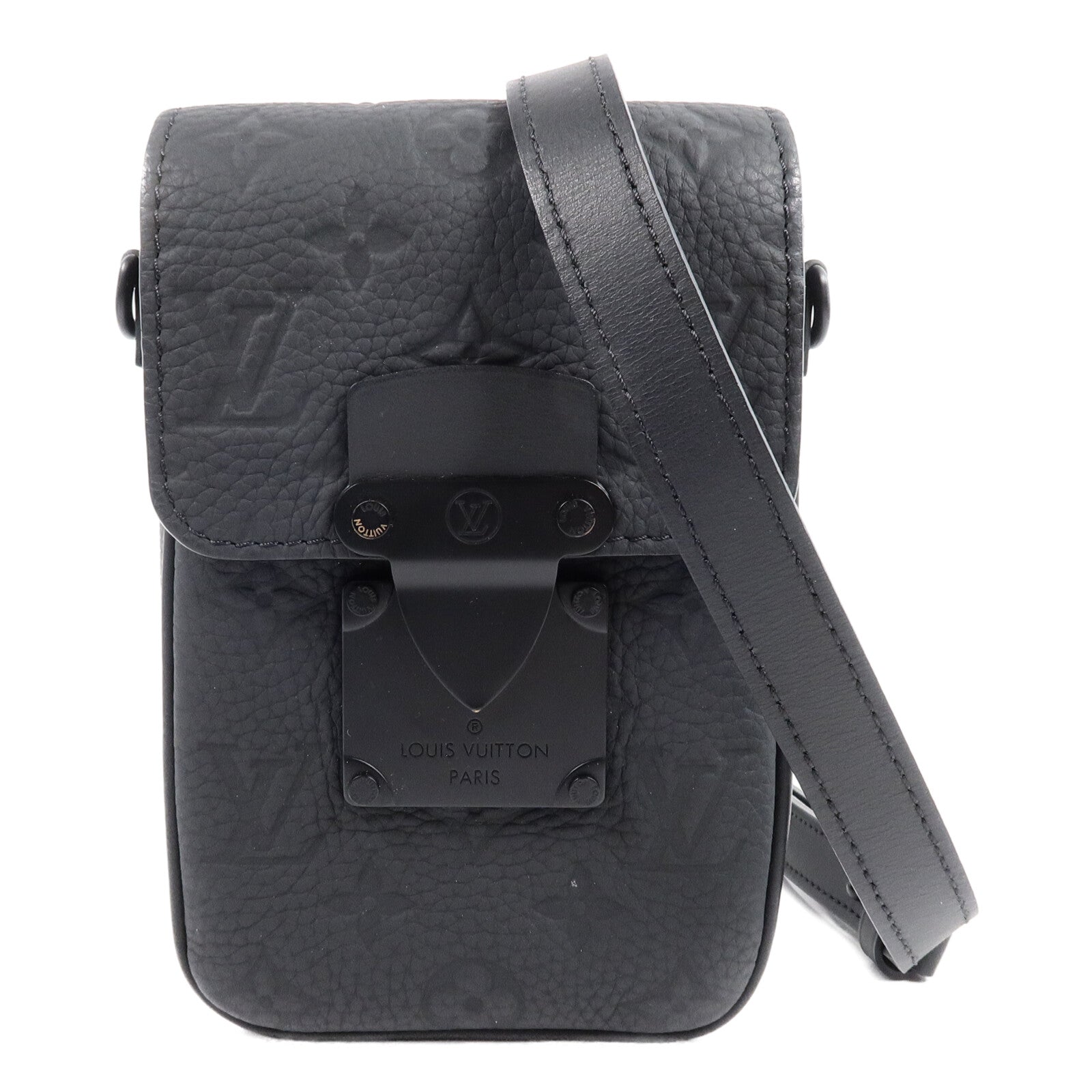 LOUIS VUITTON Monogram Taurillon S-Lock Vertical Wearable肩背袋