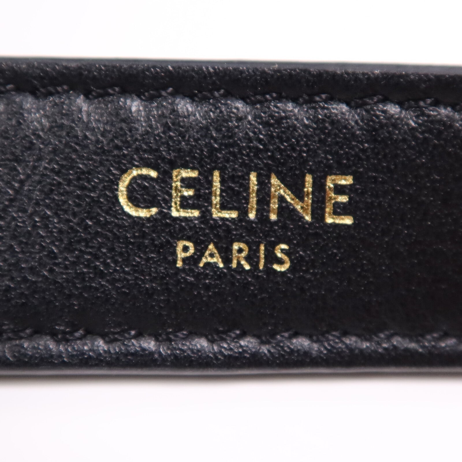 CELINE 牛皮皮革Ava金扣肩背袋