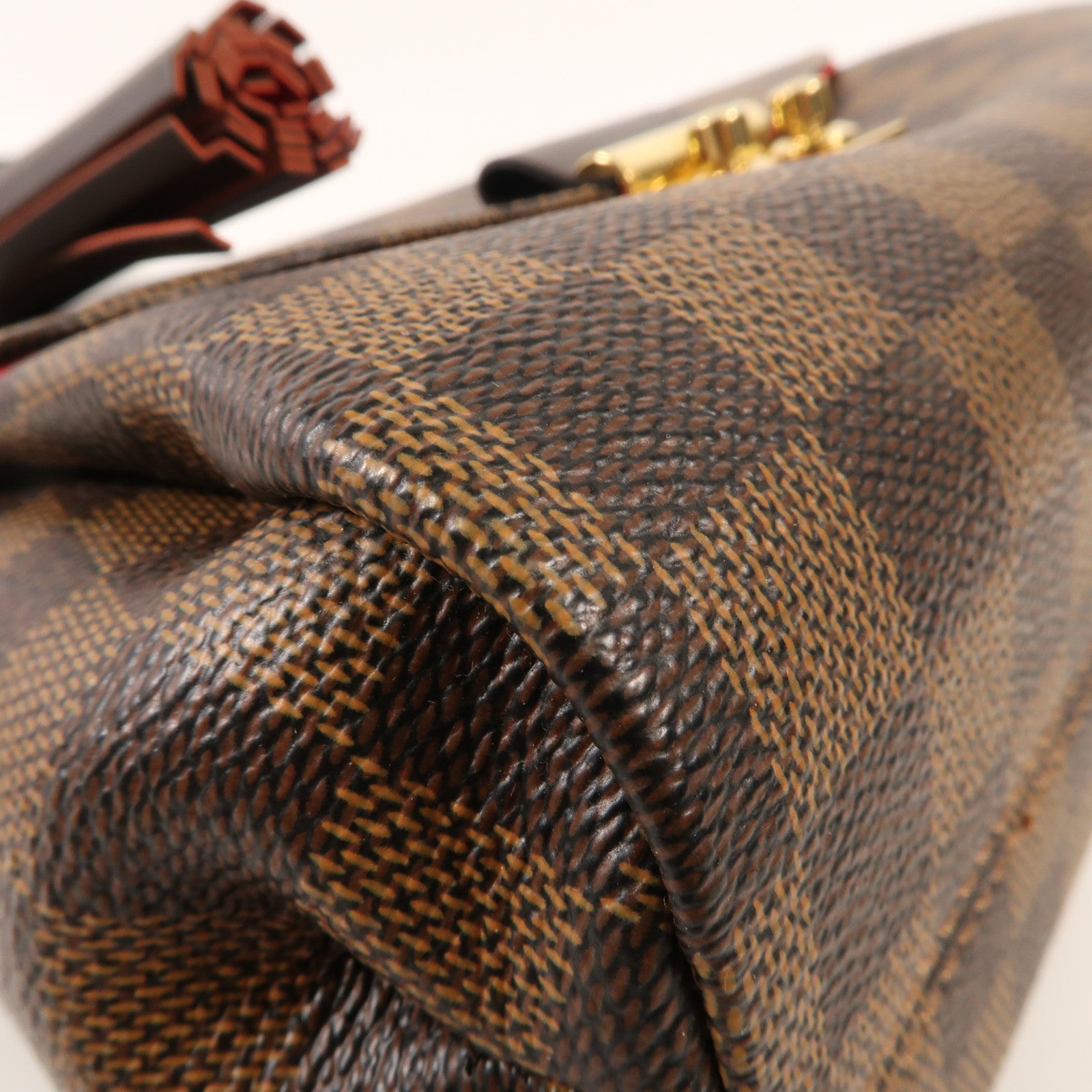 LOUIS VUITTON Damier Croisette金扣手挽肩背兩用袋