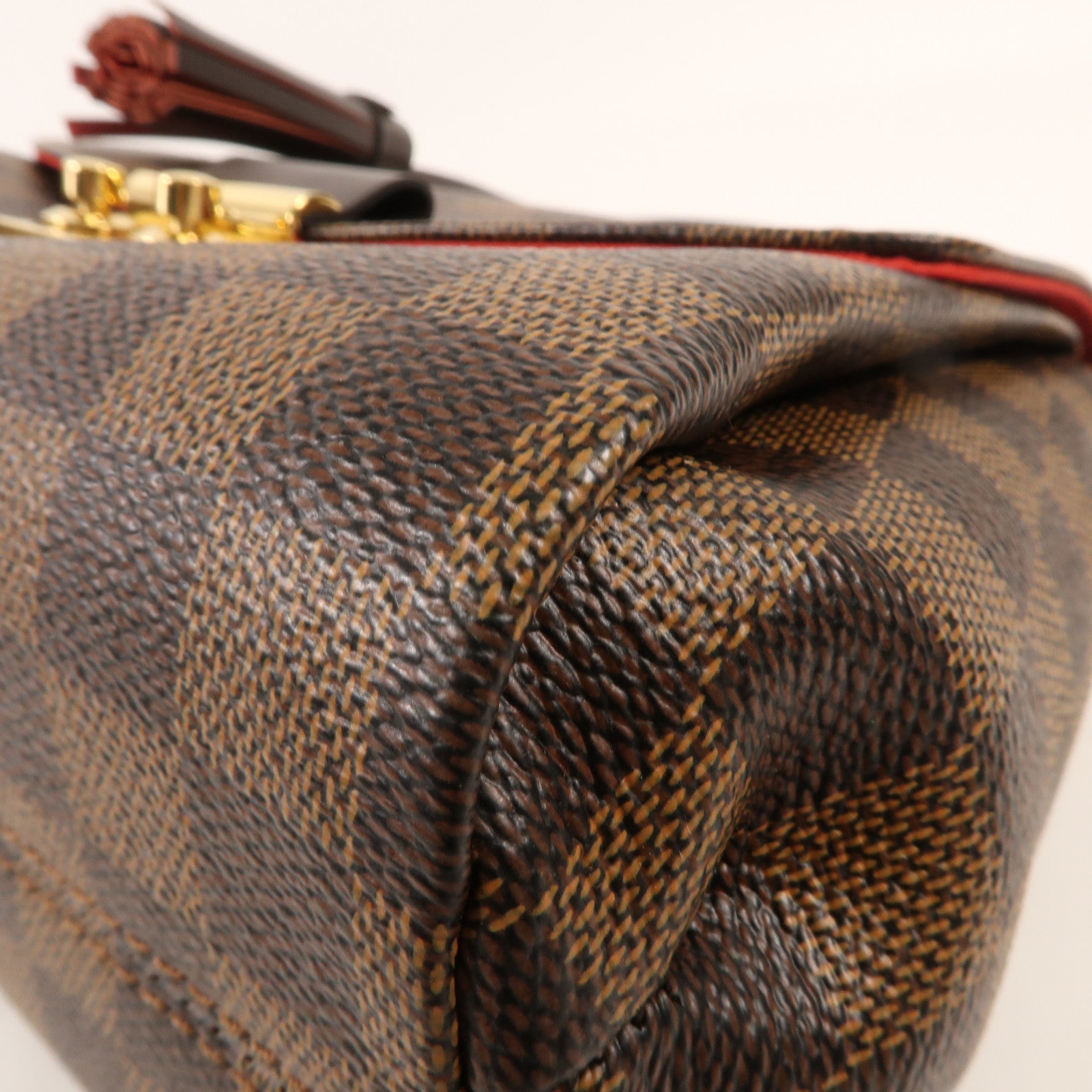 LOUIS VUITTON Damier Croisette金扣手挽肩背兩用袋