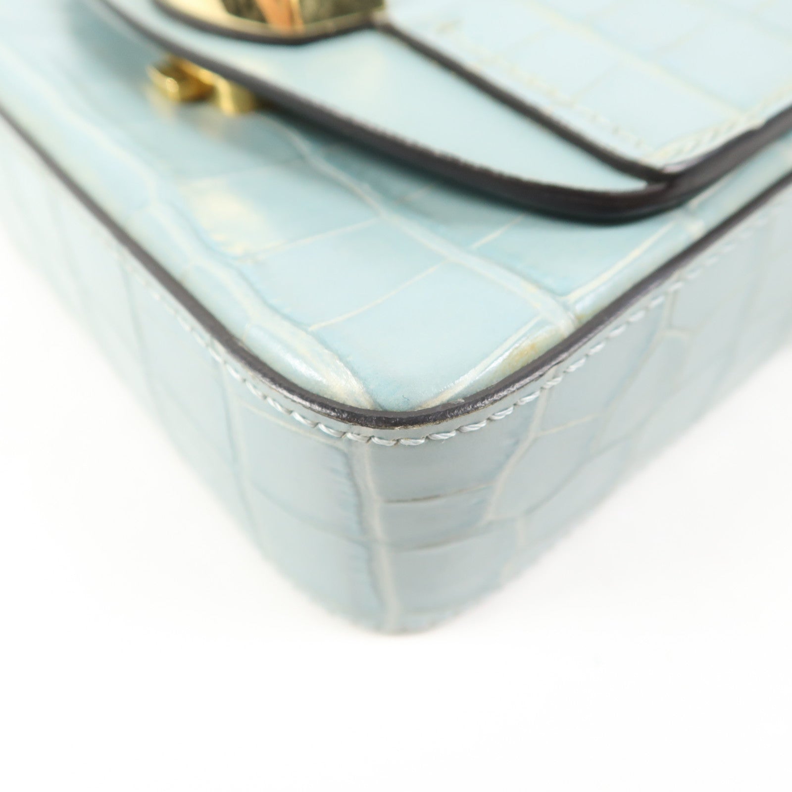 Chloe 牛皮皮革Mini C Bag金扣手挽肩背兩用袋