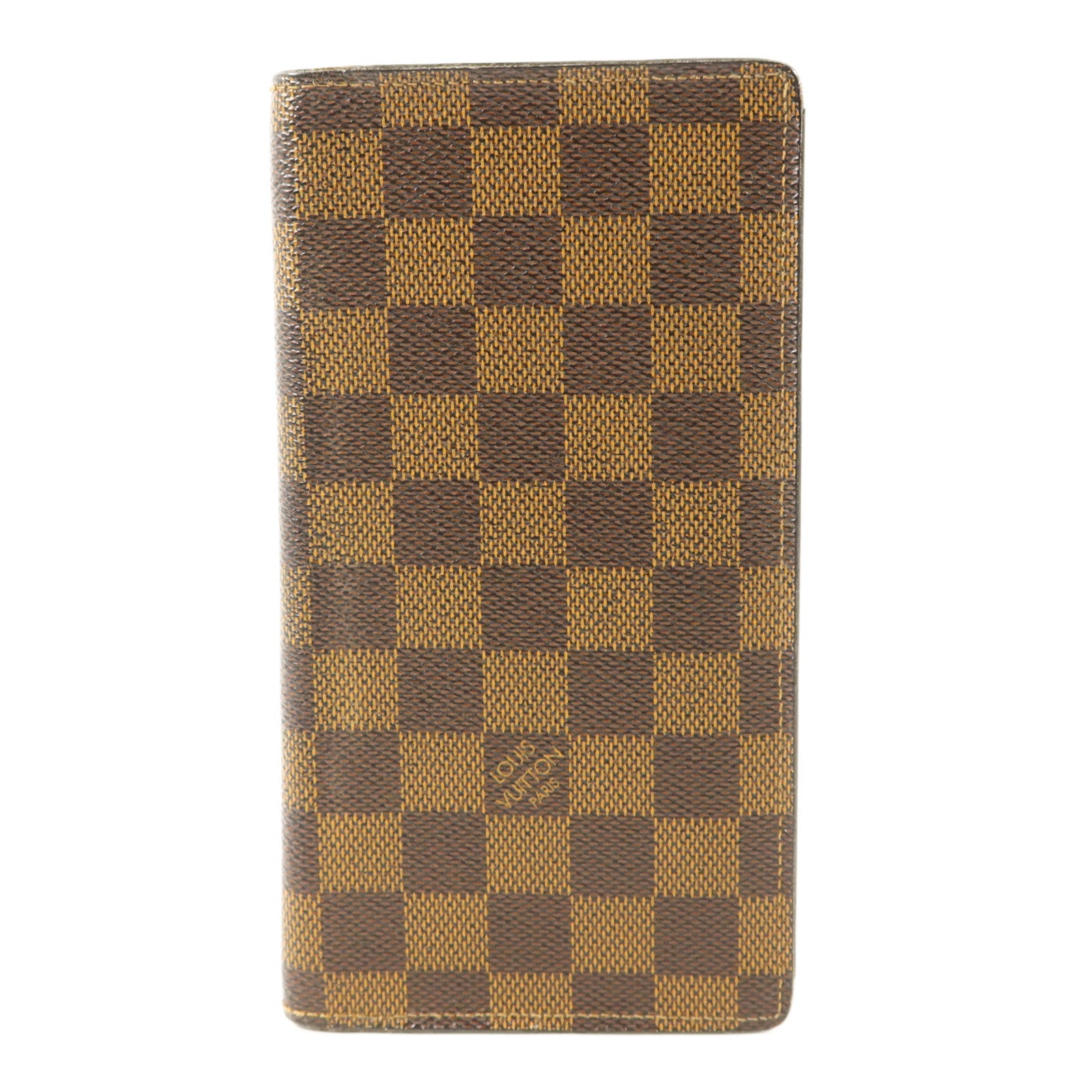 LOUIS VUITTON Damier Portefeuille Brazza金扣長錢包