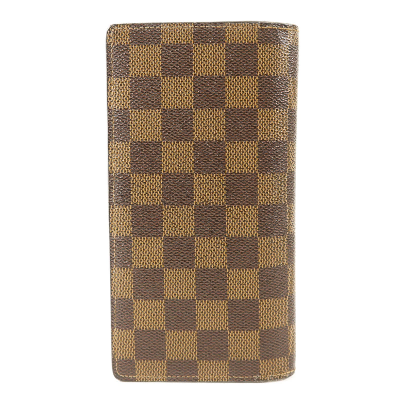 LOUIS VUITTON Damier Portefeuille Brazza金扣長錢包
