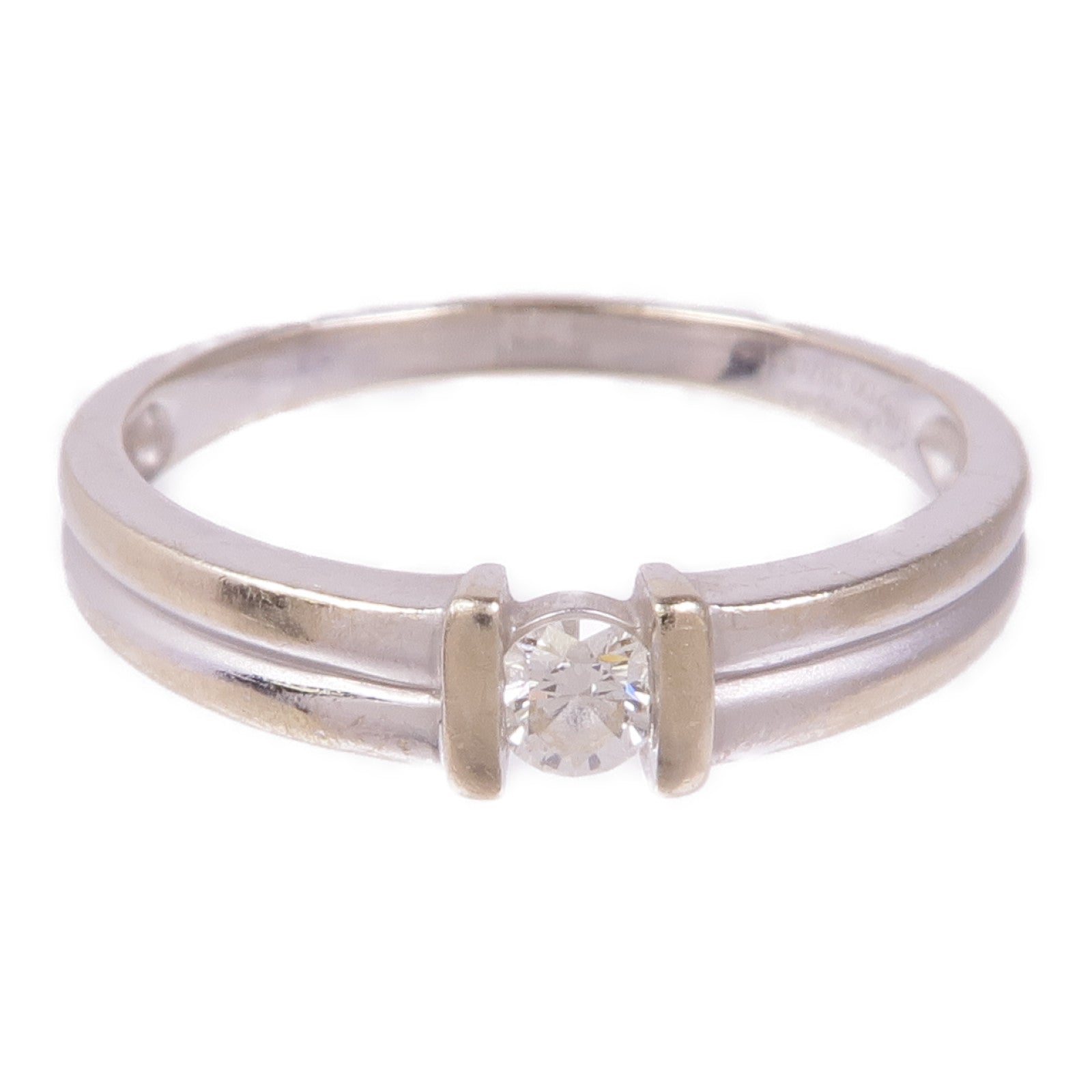 JEWELRY Diamond Ring 18K White Gold US#7