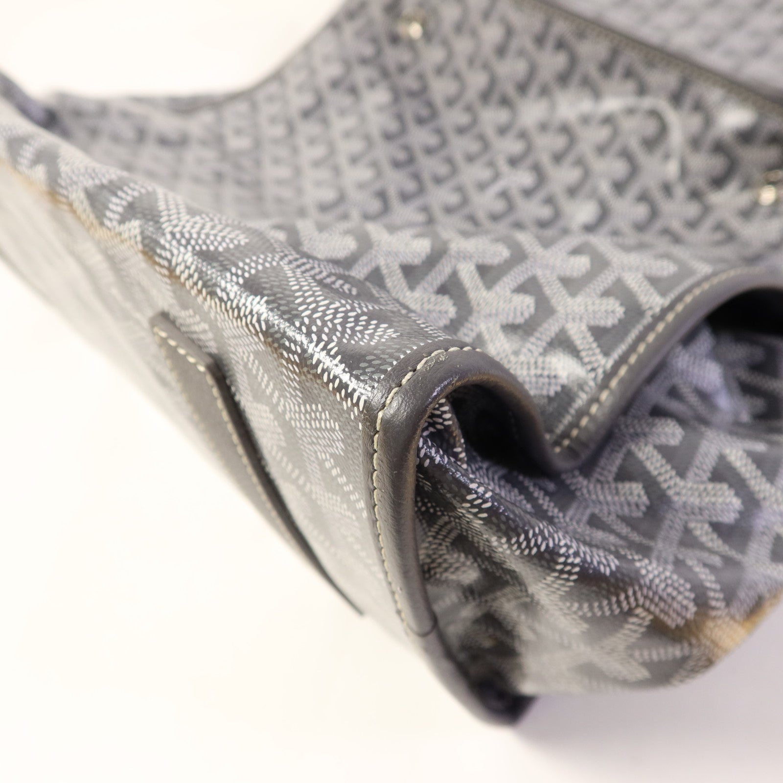 GOYARD 塗層帆布Saint Leger銀扣背包