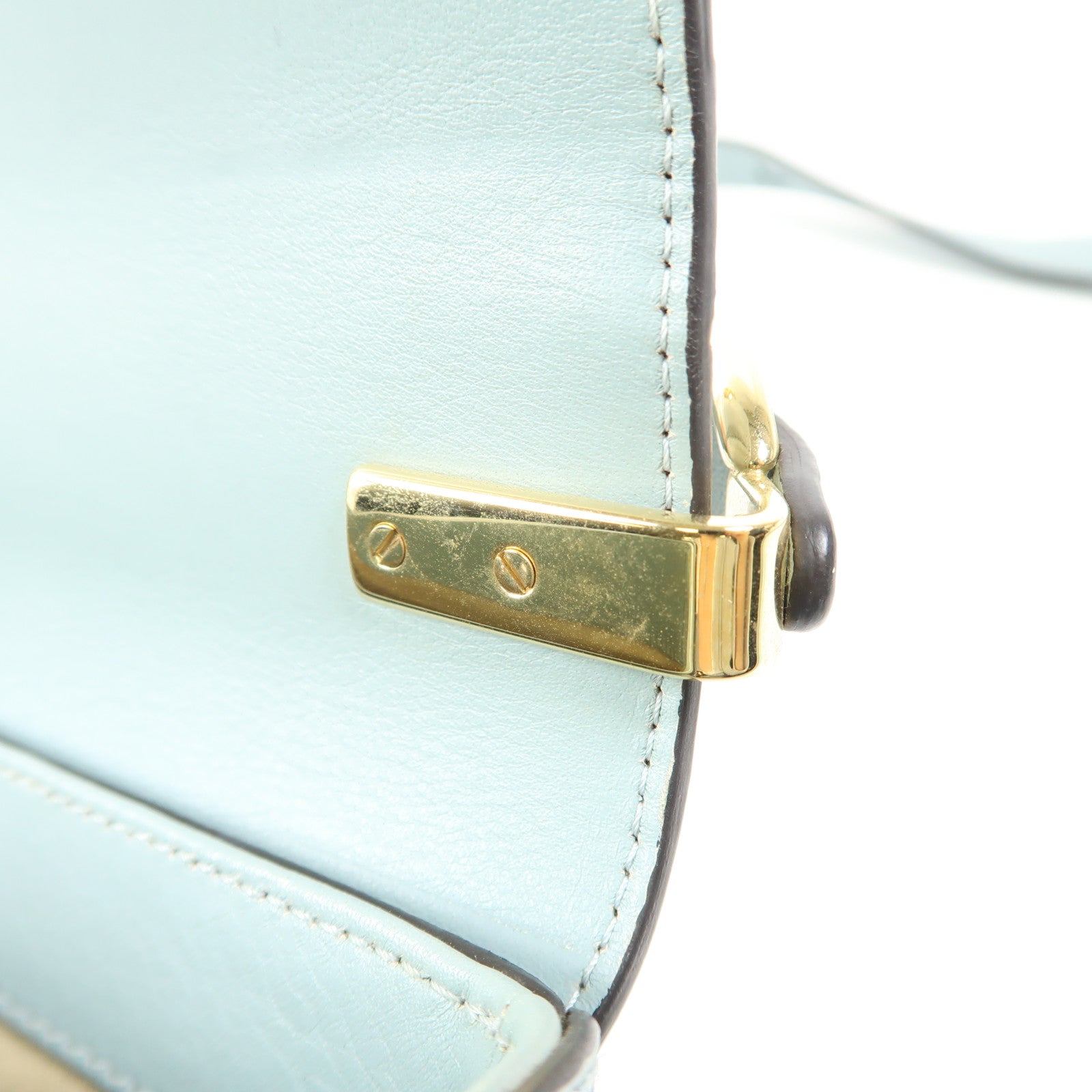 Chloe 牛皮皮革Mini C Bag金扣手挽肩背兩用袋