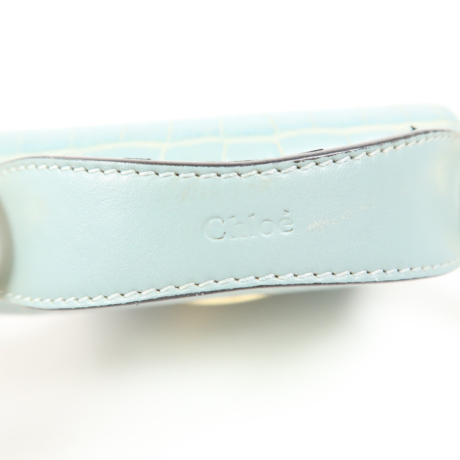 Chloe 牛皮皮革Mini C Bag金扣手挽肩背兩用袋