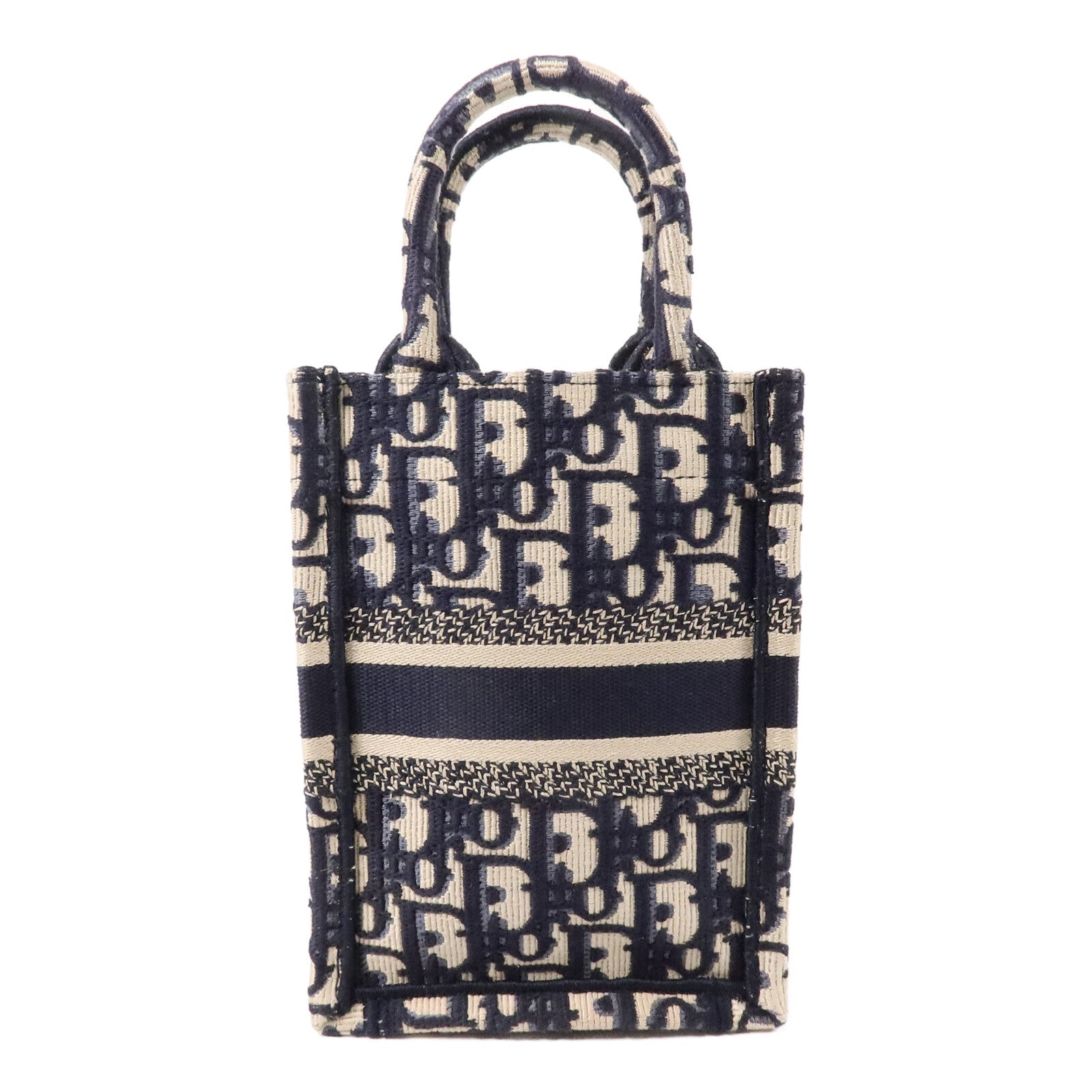 Dior 帆布Book Tote Mini金扣手挽肩背兩用袋