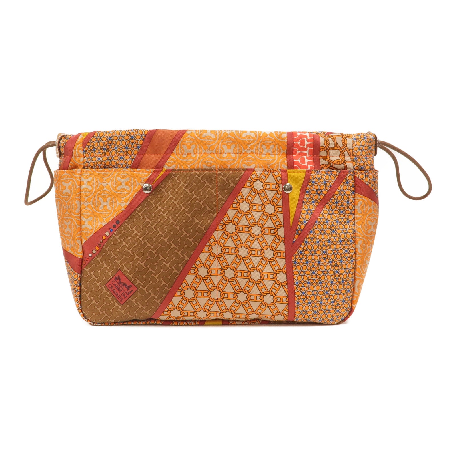 HERMES 絲質/Barenia皮革Fourbi 25 Pouch手拿包