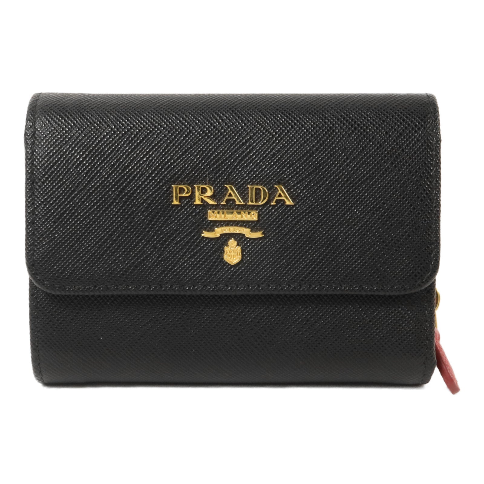 PRADA Saffiano皮革Fold Wallet錢包