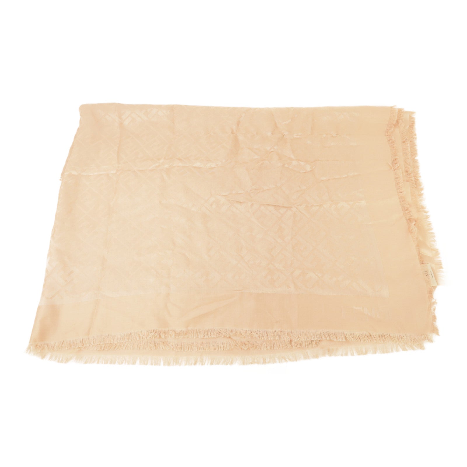 FENDI Scarf FXT069-AJW7 Silk/Wool Pink