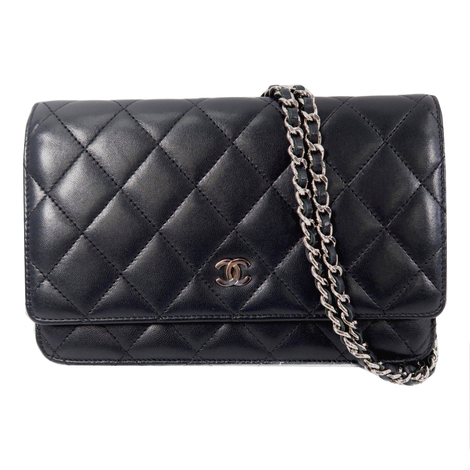 CHANEL 羊皮皮革WOC Wallet On Chain鏈帶肩背袋