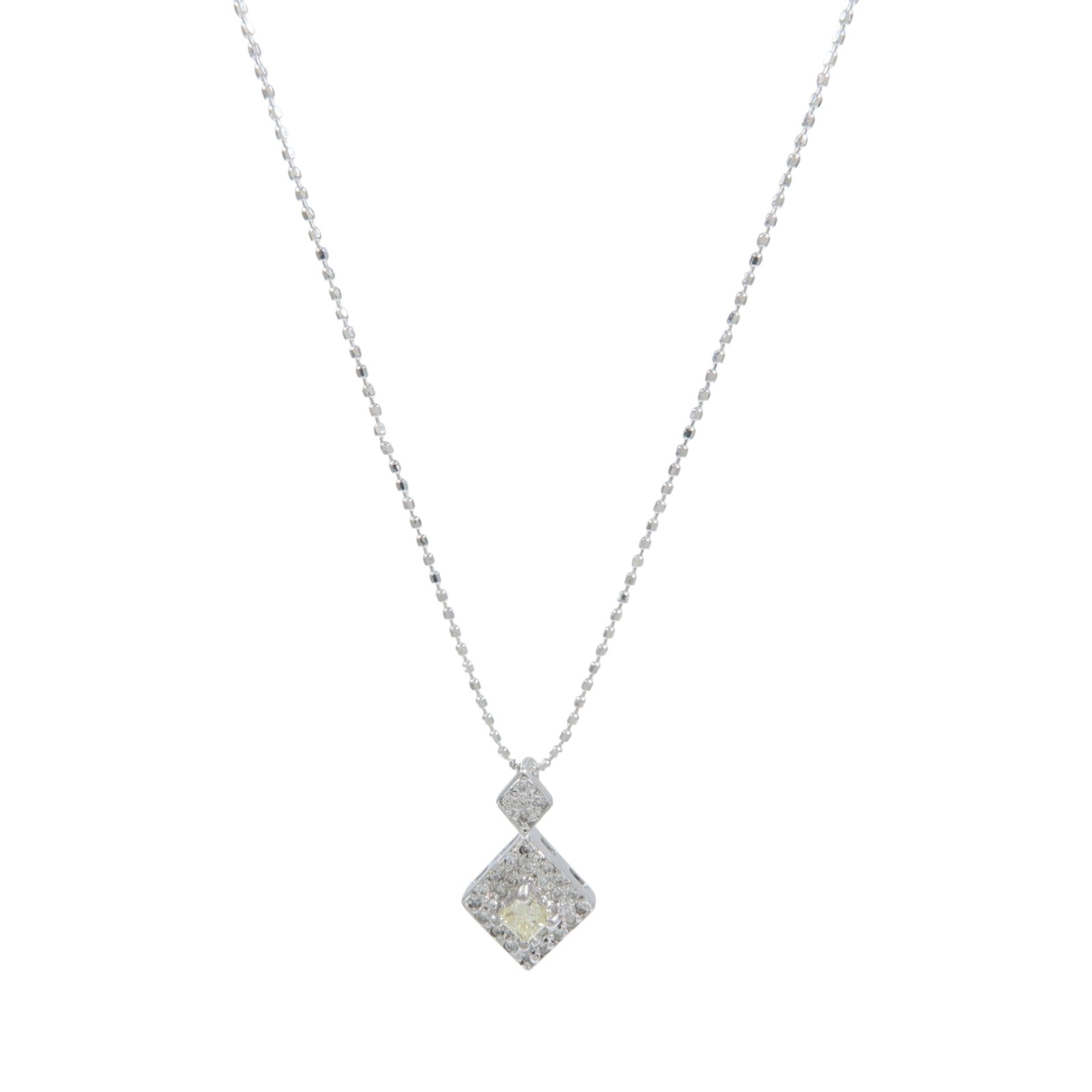 JEWELRY 18K白金Diamond Necklace鑽石項鍊
