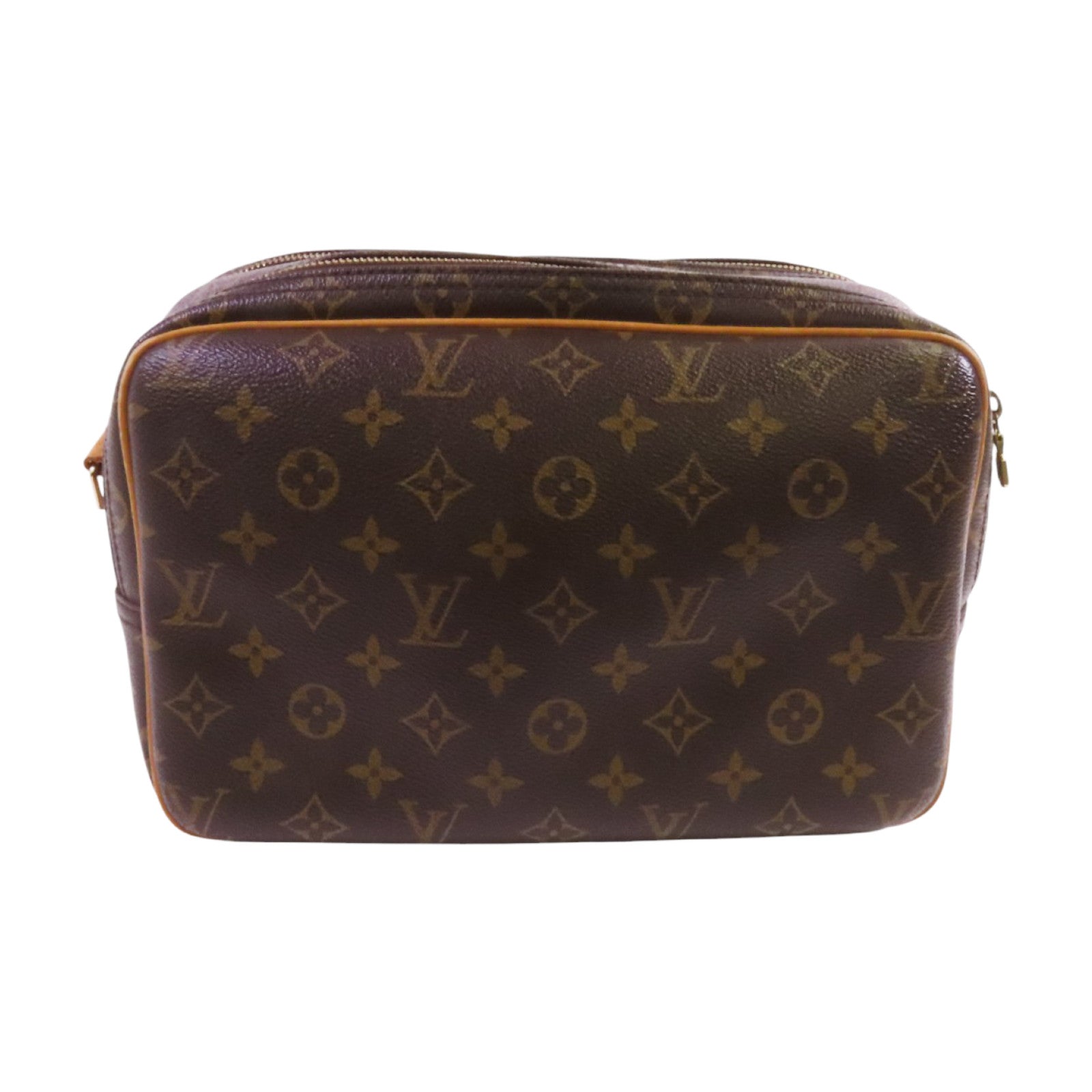 LOUIS VUITTON Monogram Reporter PM金扣肩背袋