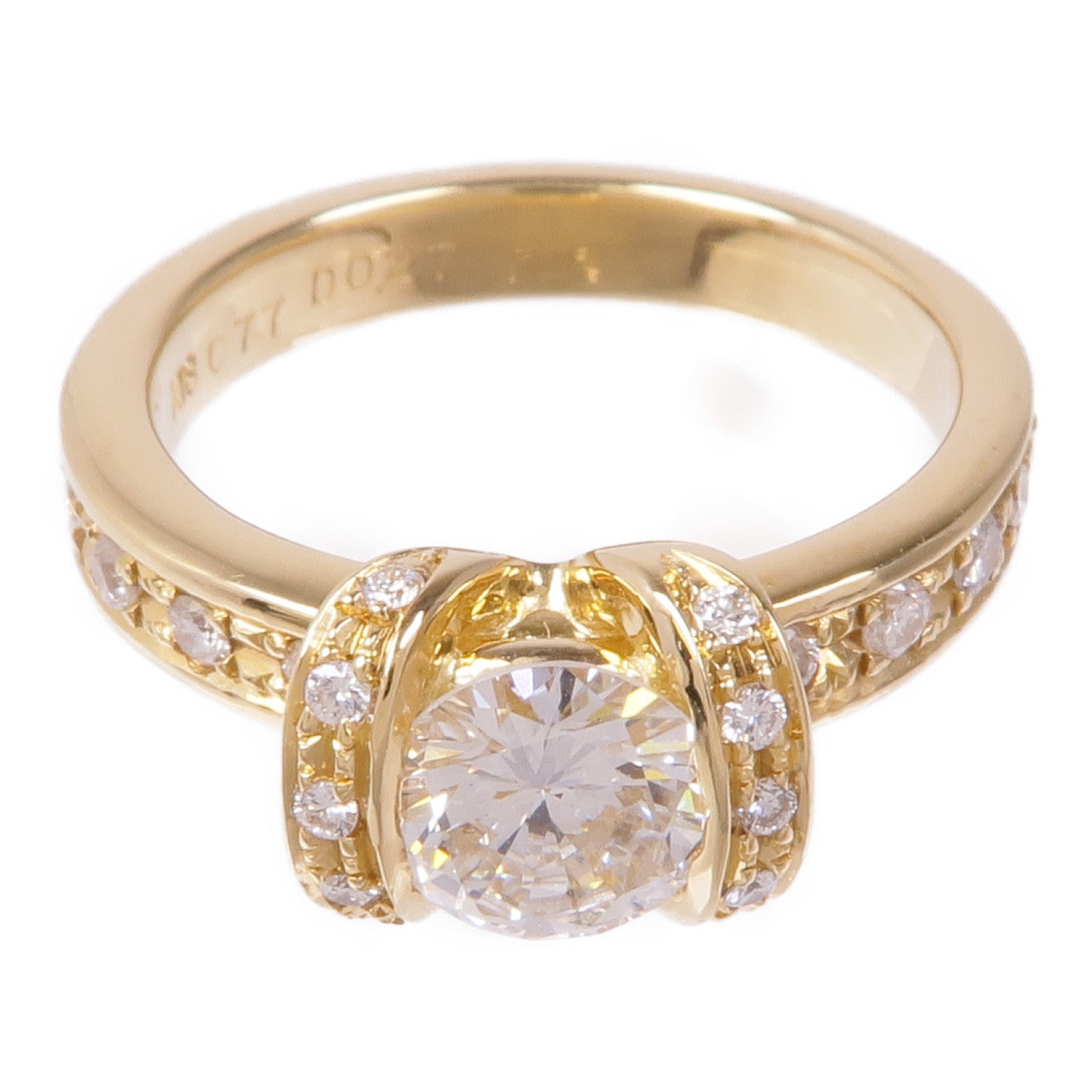 JEWELRY Diamond Ring 18K Yellow Gold US#6