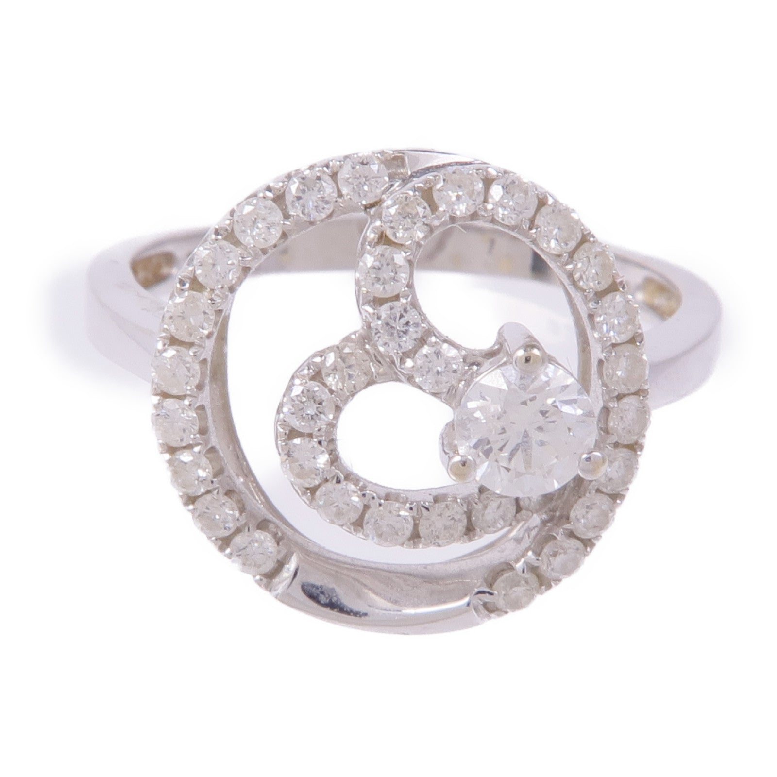 JEWELRY K18白金Diamond Ring鑽石戒指US#8.5