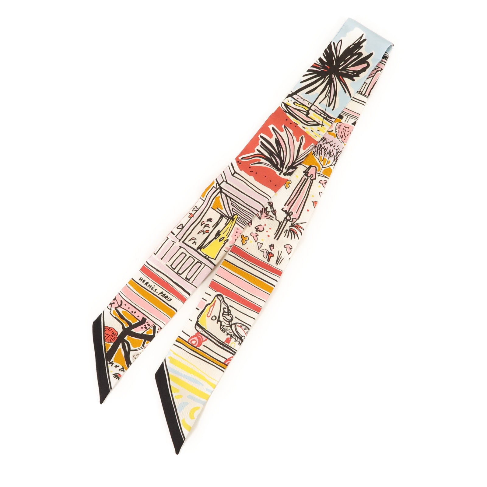 HERMES 絲質Twilly絲巾